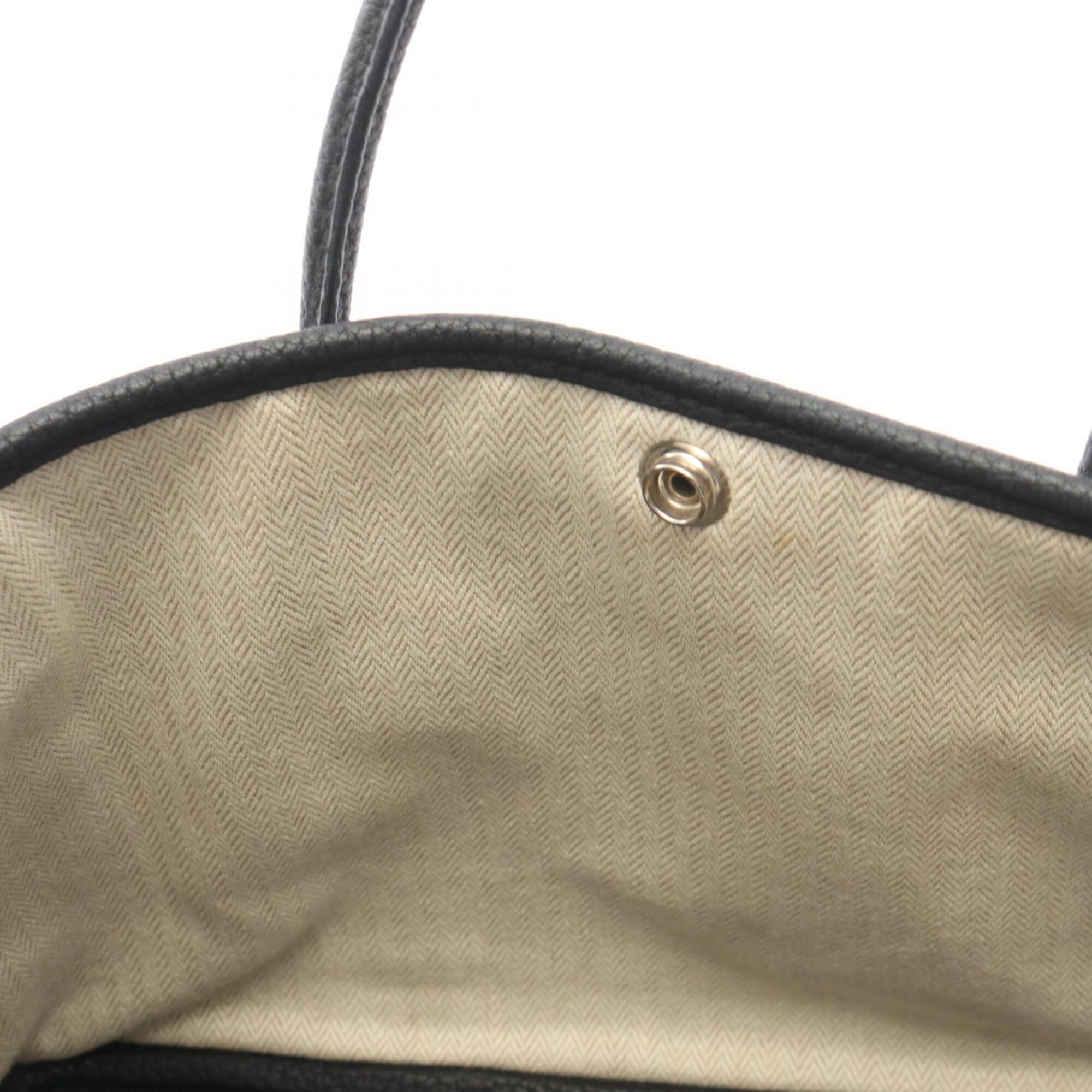 Hermes Black Negonda Leather Leather Handbag Tote Bag (Pre-Owned)