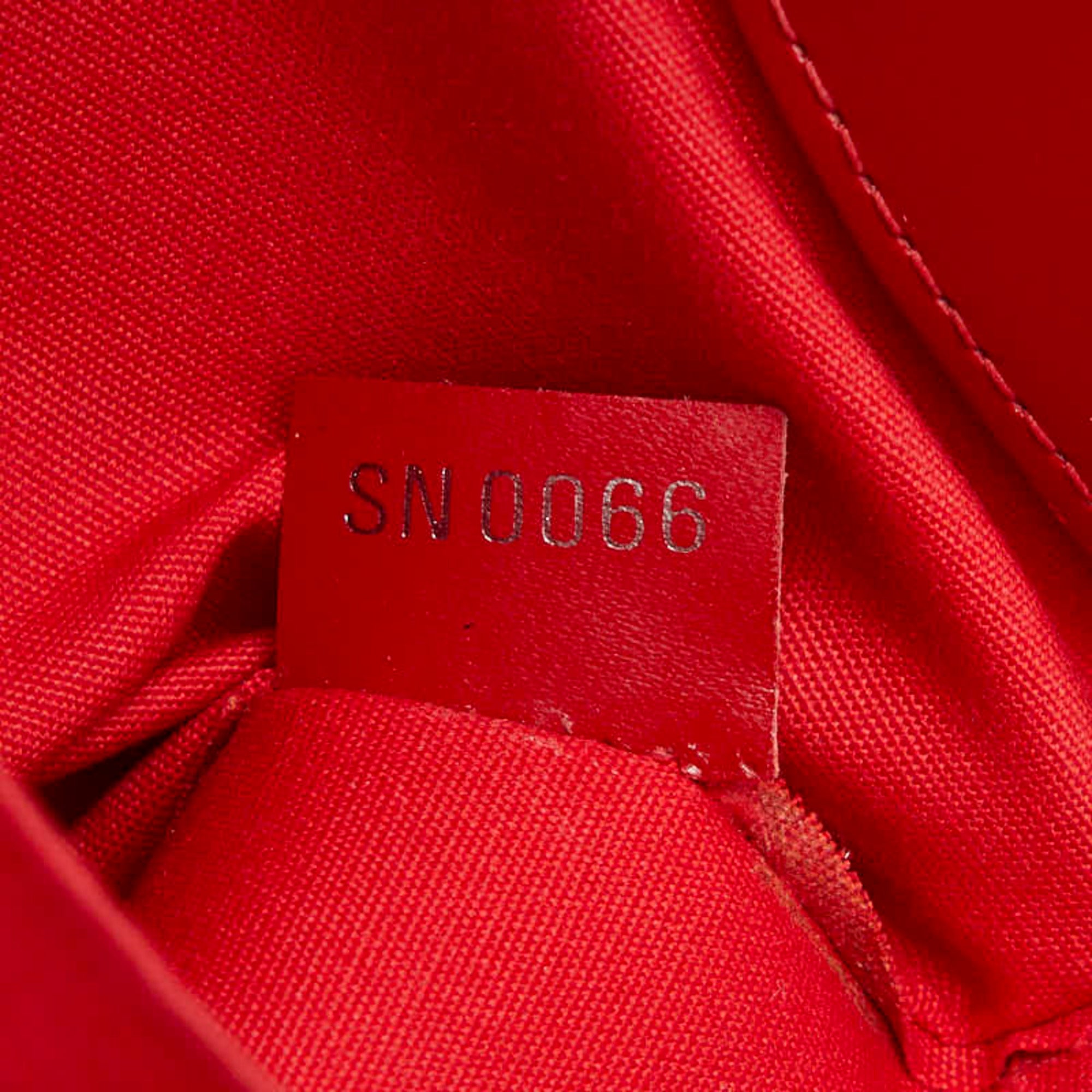 Louis Vuitton Red Color Rouge Leather Handbag Tote Bag (Pre-Owned)