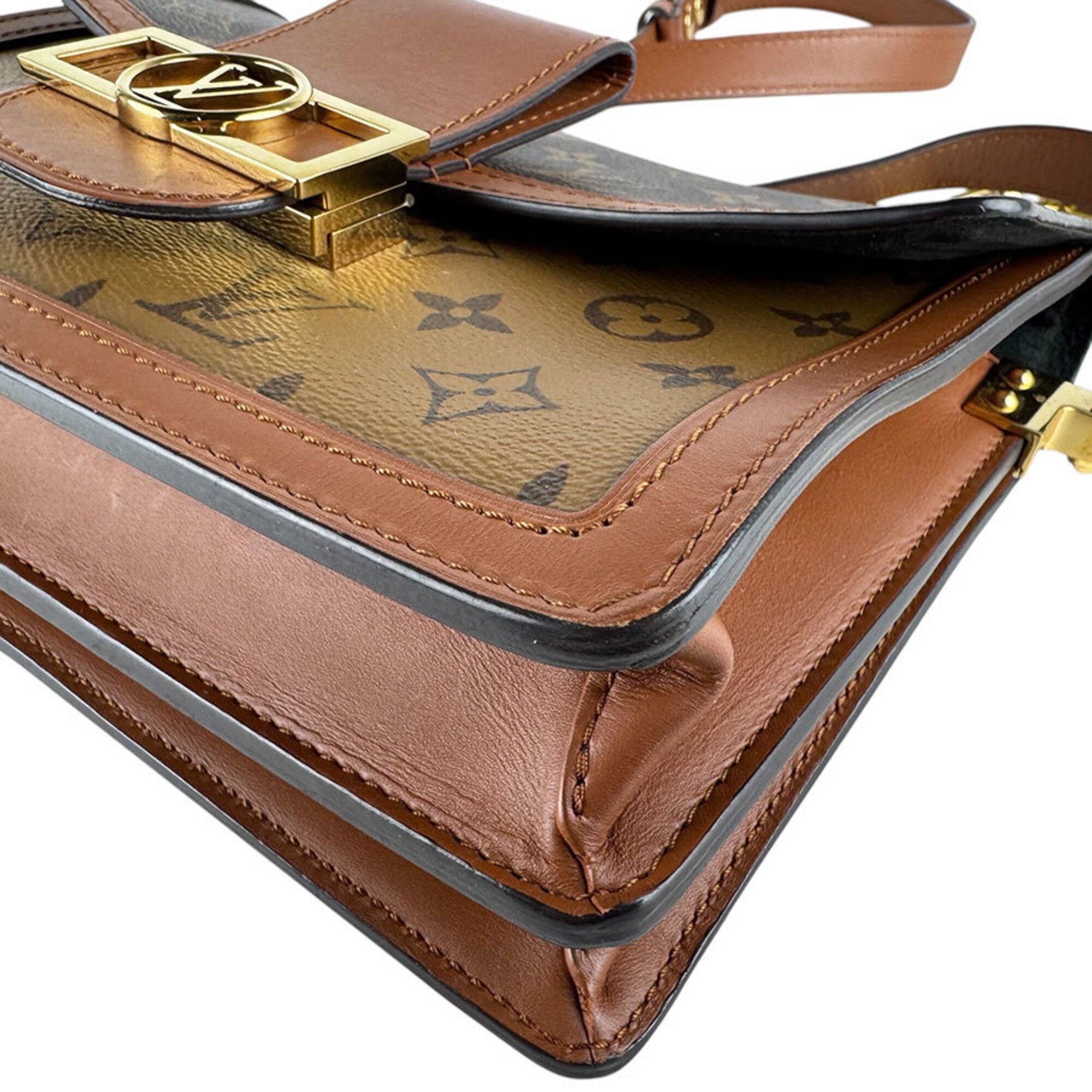Louis Vuitton Brown Monogram Reverse Monogram Reverse Shoulder Bag (Pre-Owned)