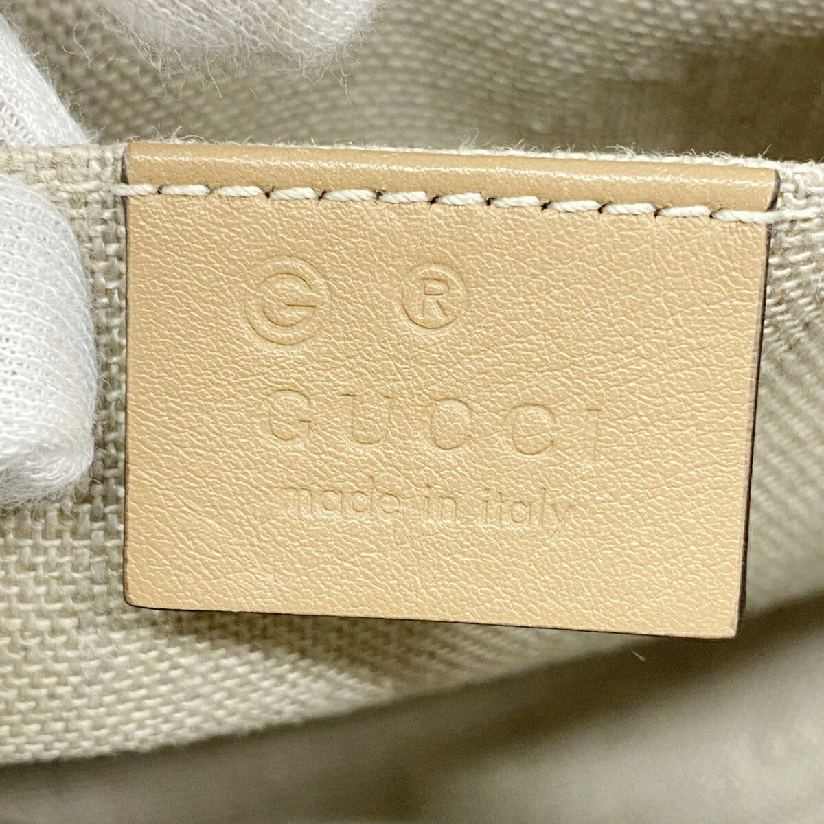 Gucci Beige Leather Handbag (Pre-Owned)