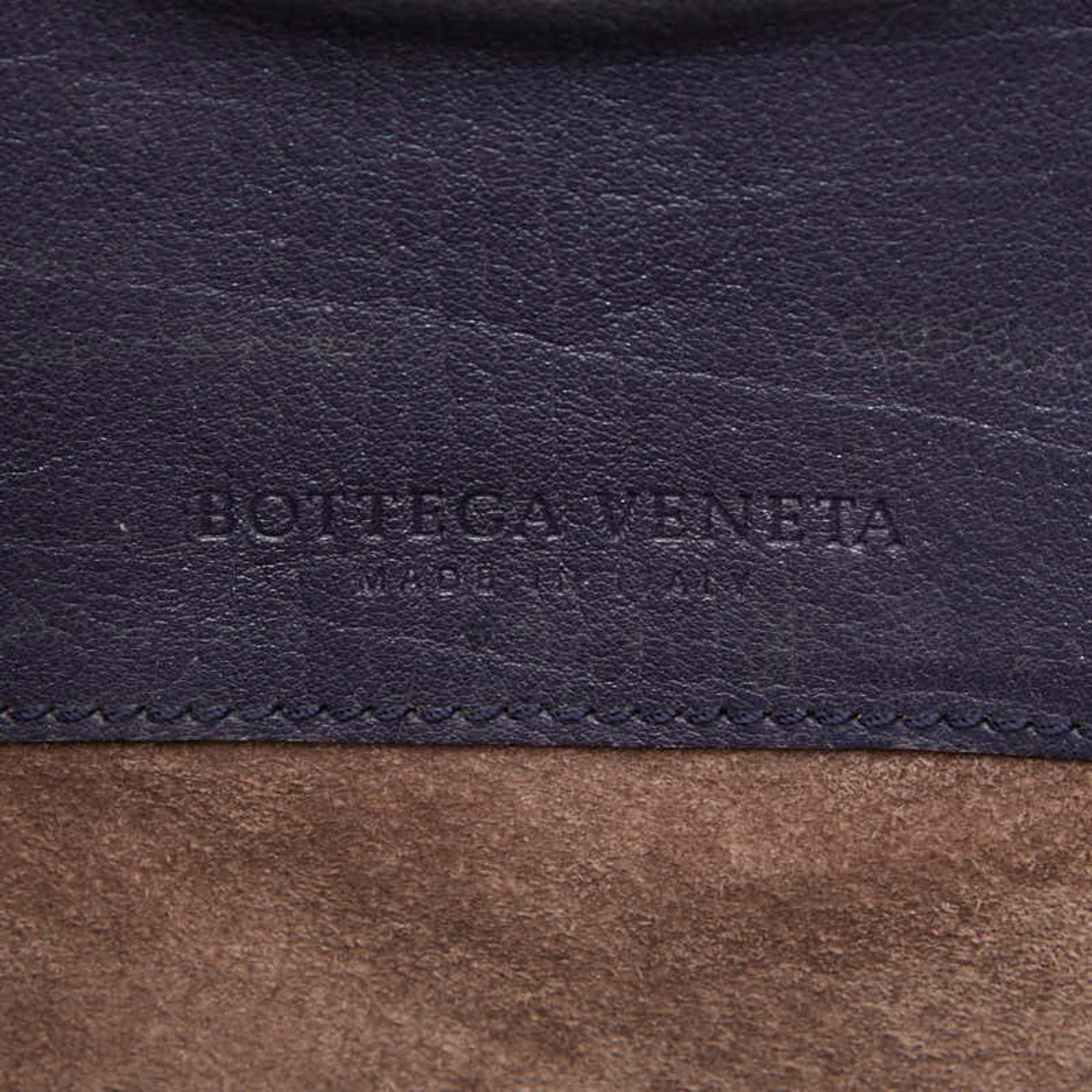 Bottega Veneta Purple Leather Shoulder Bag (Pre-Owned)