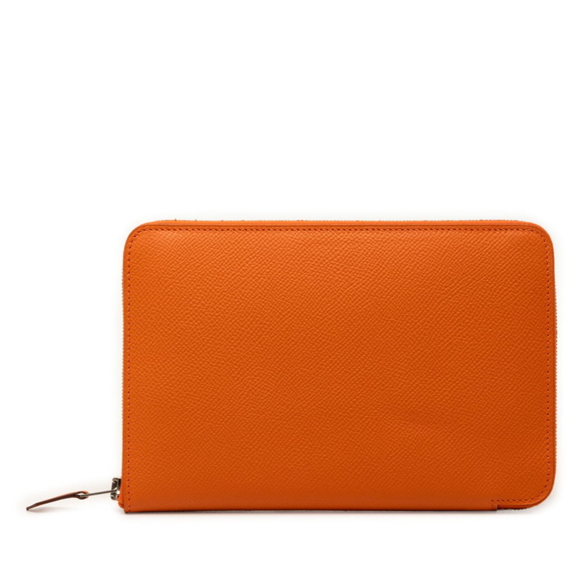 Hermes Orange Epsom Leather Long Bill Wallet (Bi-Fold) (Pre-Owned)