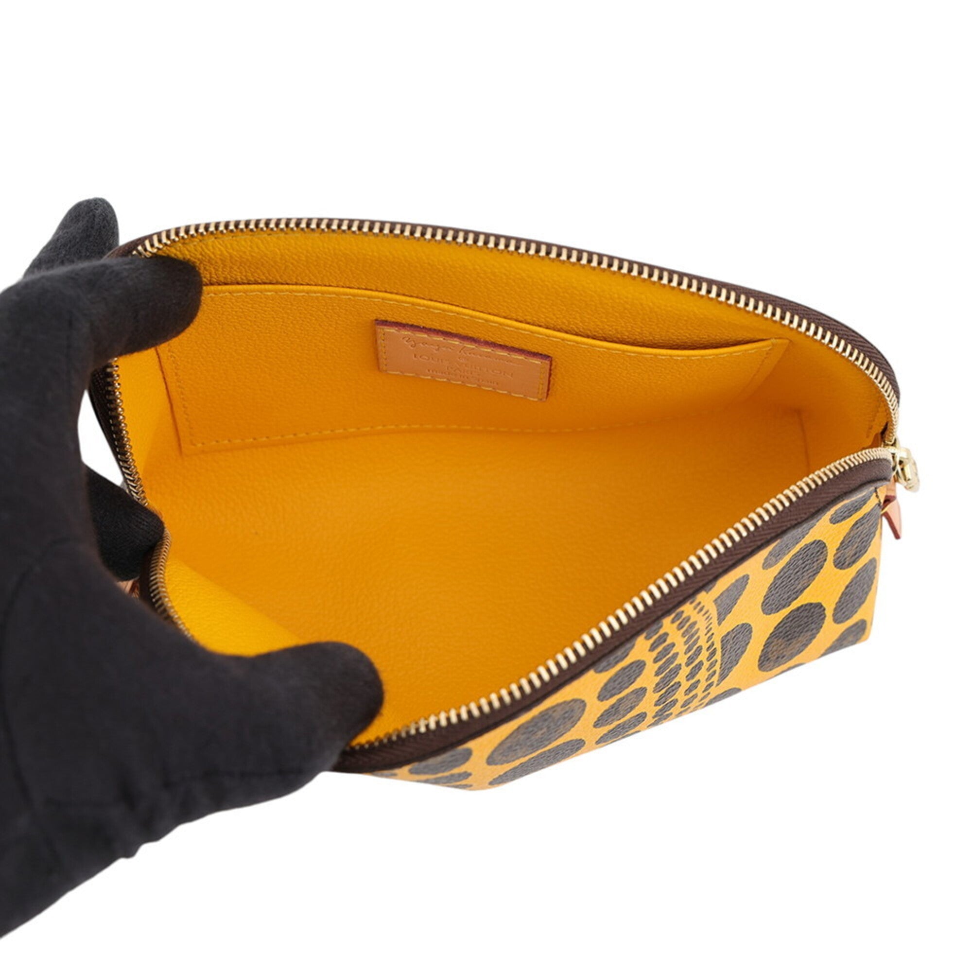 Louis Vuitton Pumpkin Dot (Yayoi Kusama) Jaune Pumpkin Dot (Yayoi Kusama) Handbag Pochette (Pre-Owned)