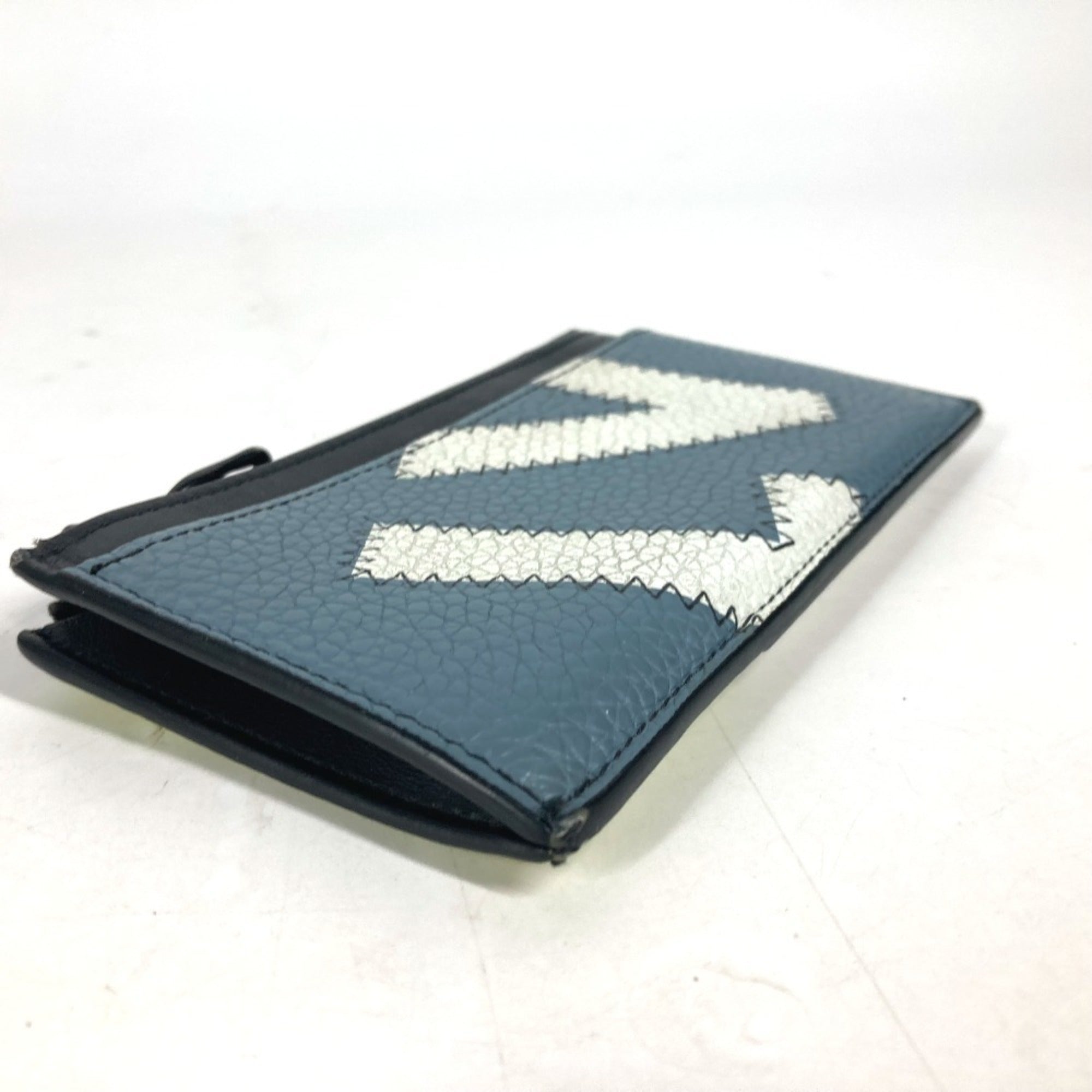 Louis Vuitton Blue Yellow Leather Coin Purse/Coin Case (Pre-Owned)