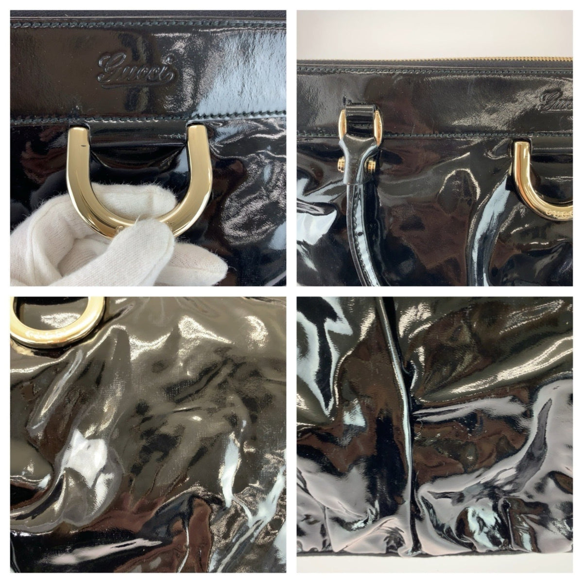 Gucci Black Handbag Tote Bag (Pre-Owned)