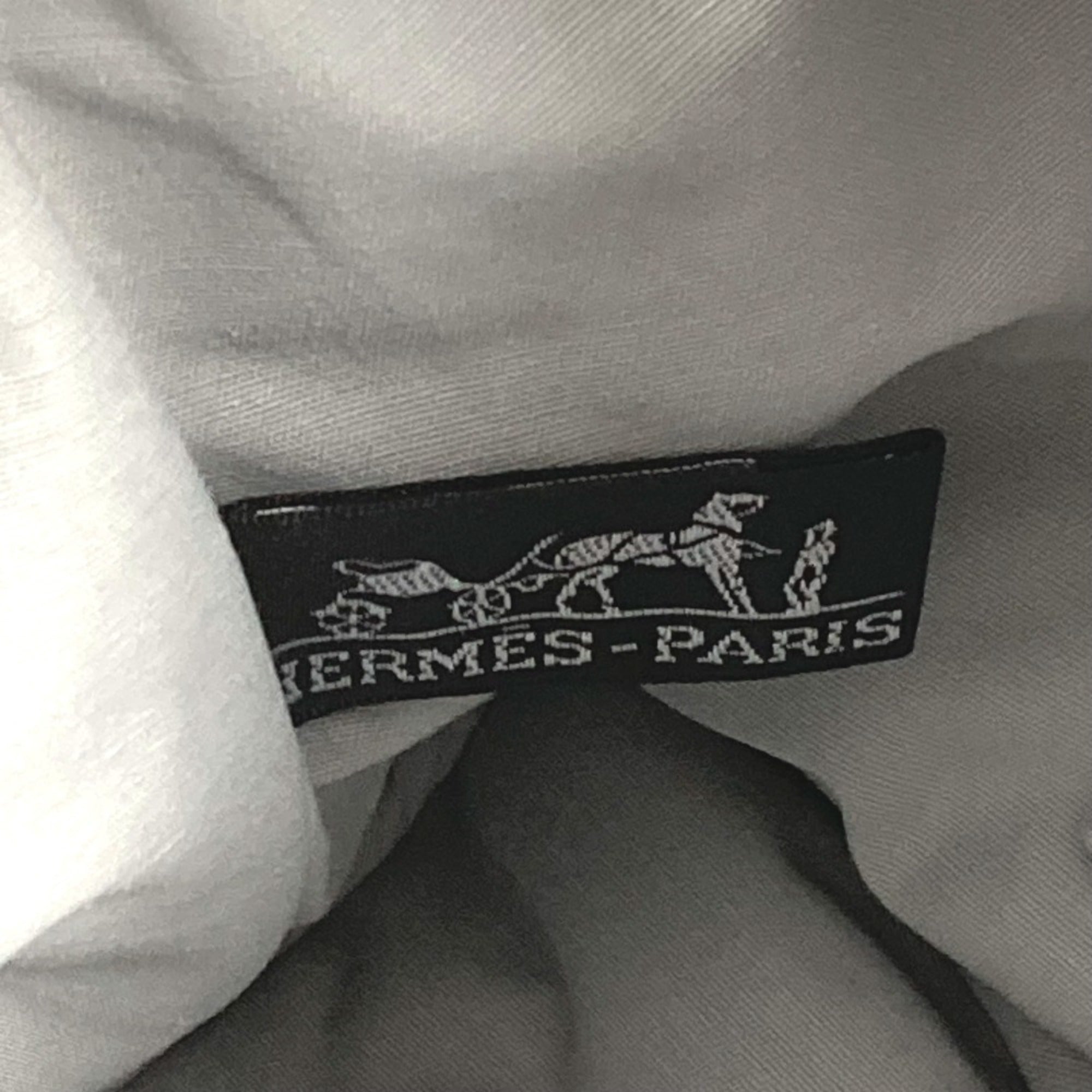 Hermes Gray Canvas Pouch (Pre-Owned)