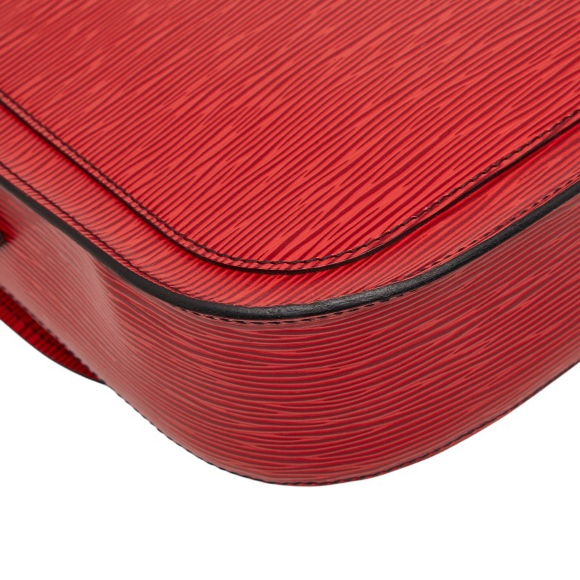 Louis Vuitton Castilian Red Leather Shoulder Bag (Pre-Owned)