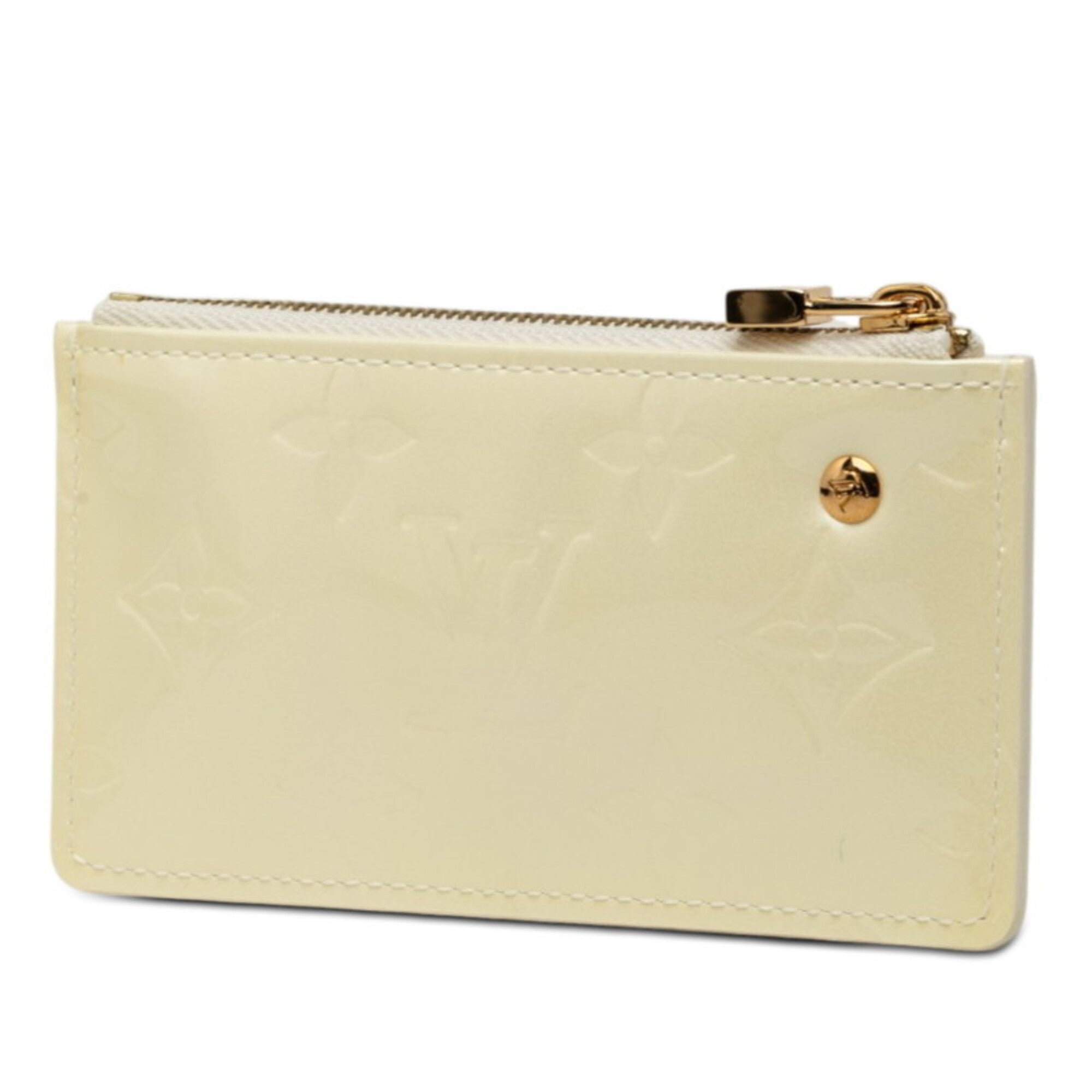 Louis Vuitton Beige Pearl Patent Leather Coin Purse/Coin Case (Pre-Owned)