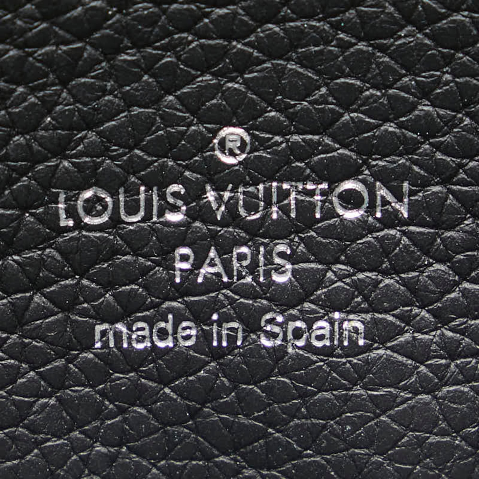 Louis Vuitton Black Noir Leather Coin Purse/Coin Case (Pre-Owned)