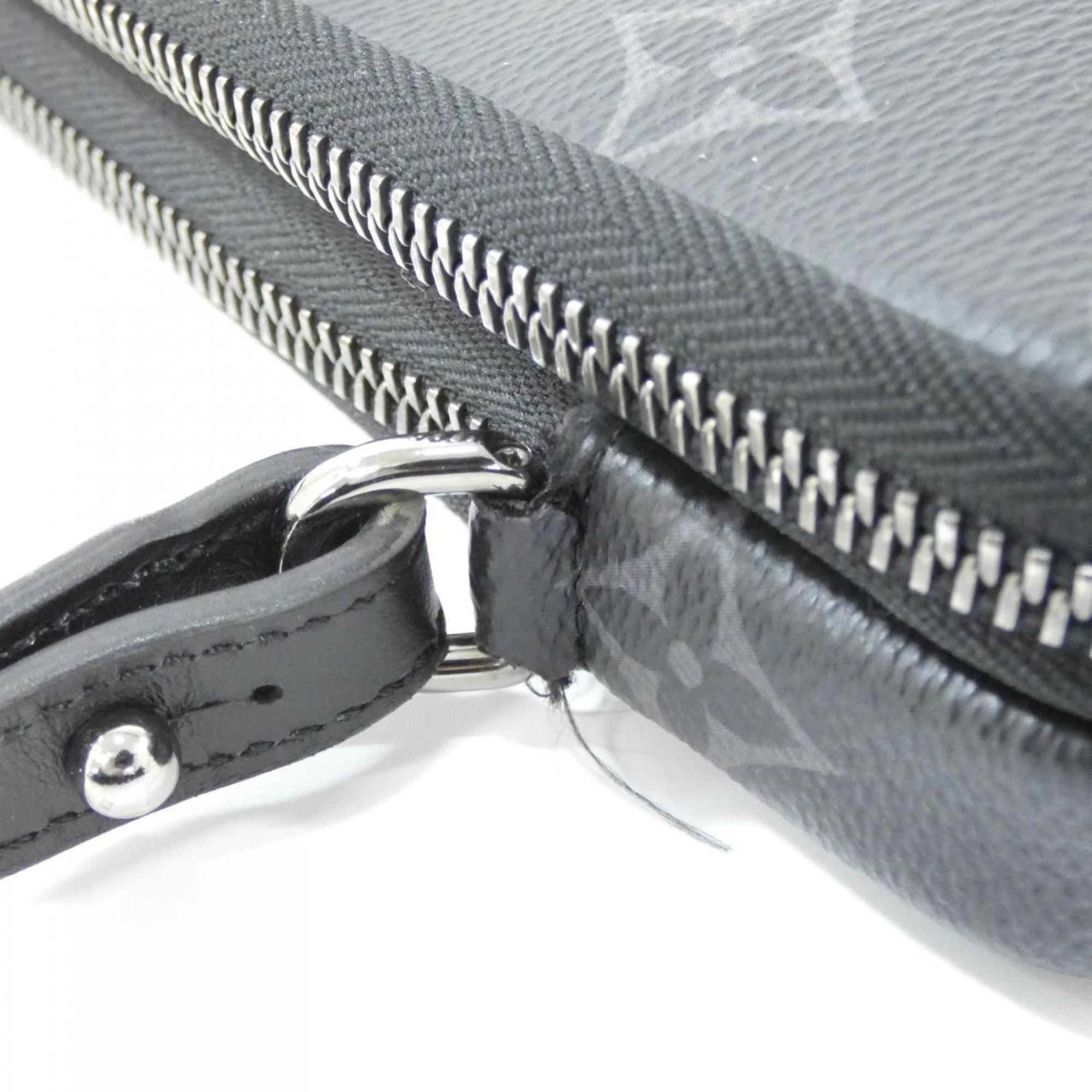 Louis Vuitton Monogram Eclipse Black Gris Coated Canvas Shoulder Bag (Pre-Owned)