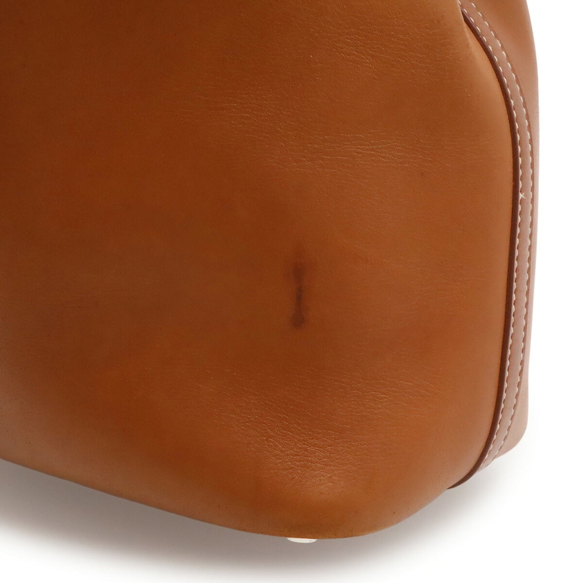 Hermes Brown Red Color Barenia Leather Handbag Tote Bag (Pre-Owned)