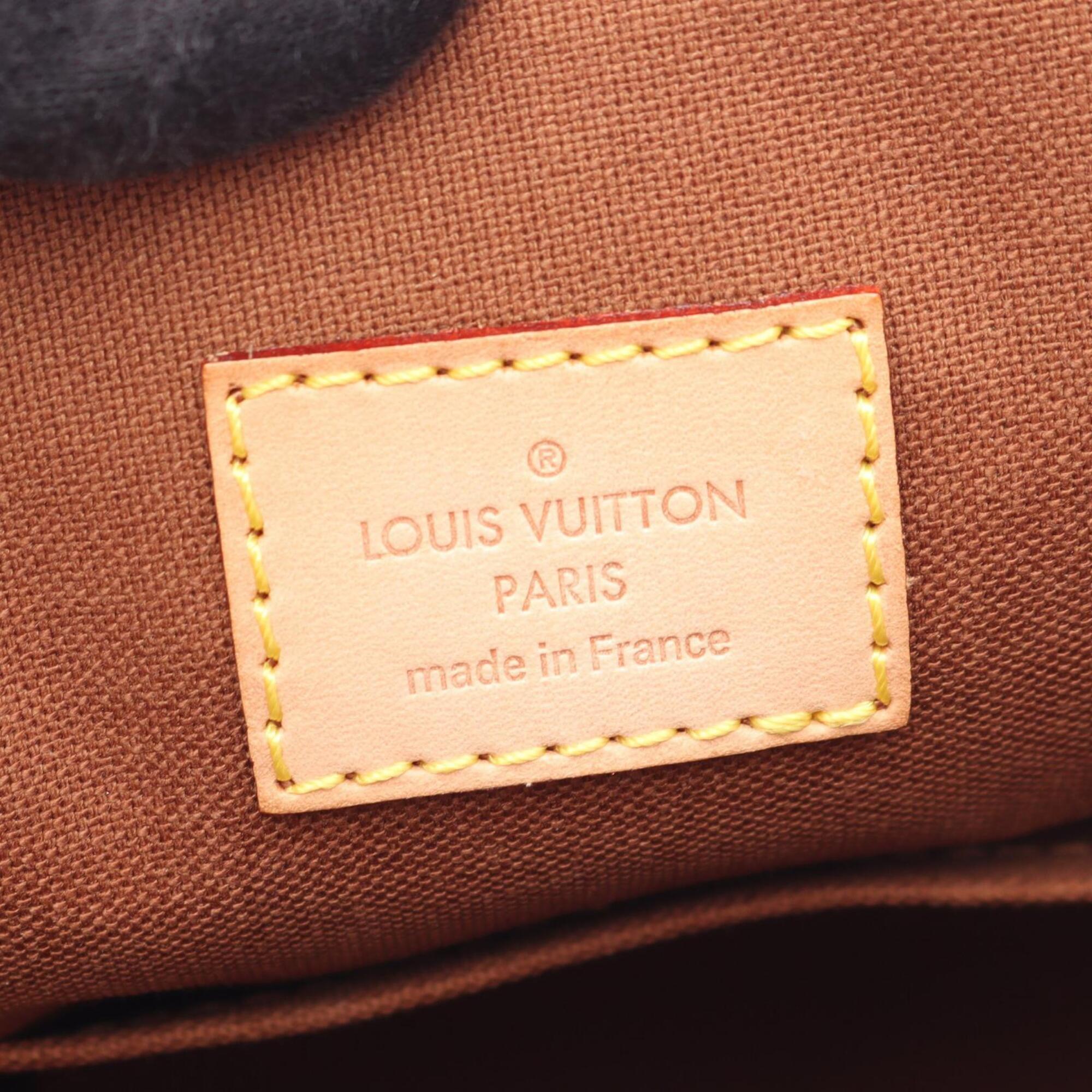 Louis Vuitton Brown Coated Canvas Pvc Monogram Leather Handbag (Pre-Owned)