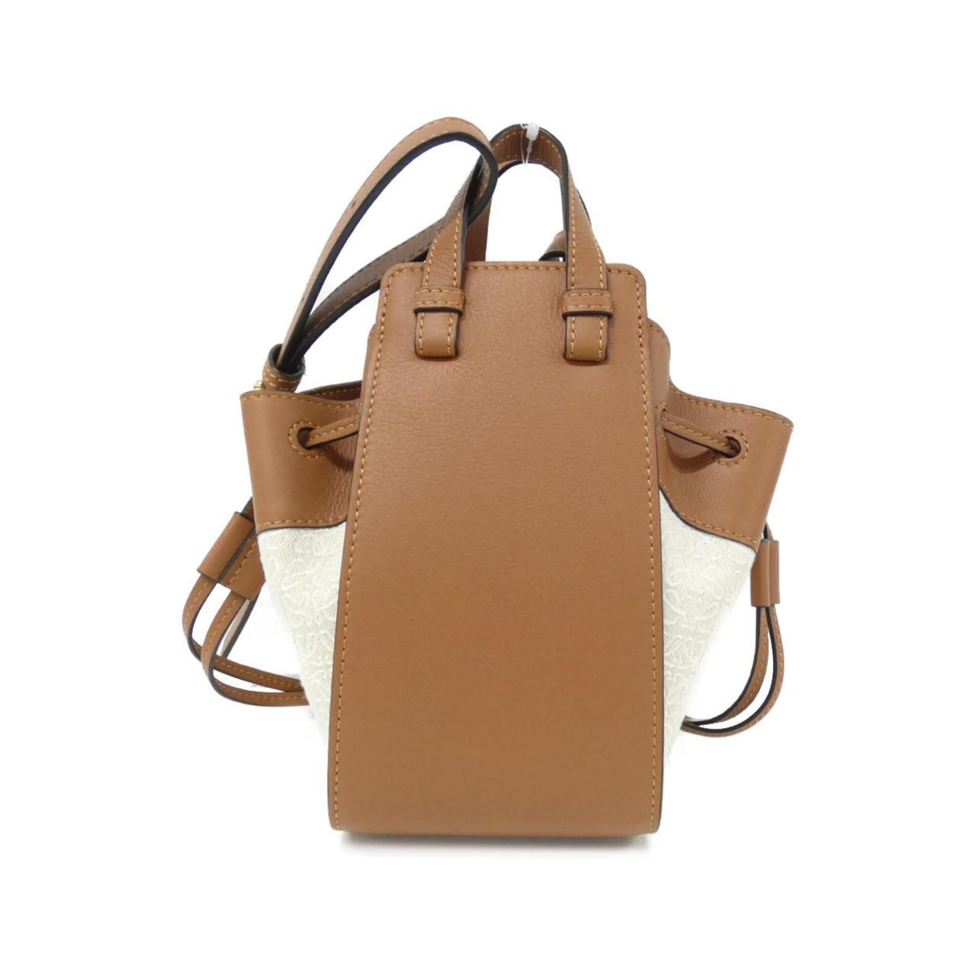 Loewe Beige Canvas Shoulder Bag (Pre-Owned)
