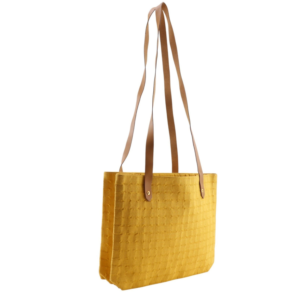 Hermes Yellow Canvas Tote Bag (Pre-Owned)