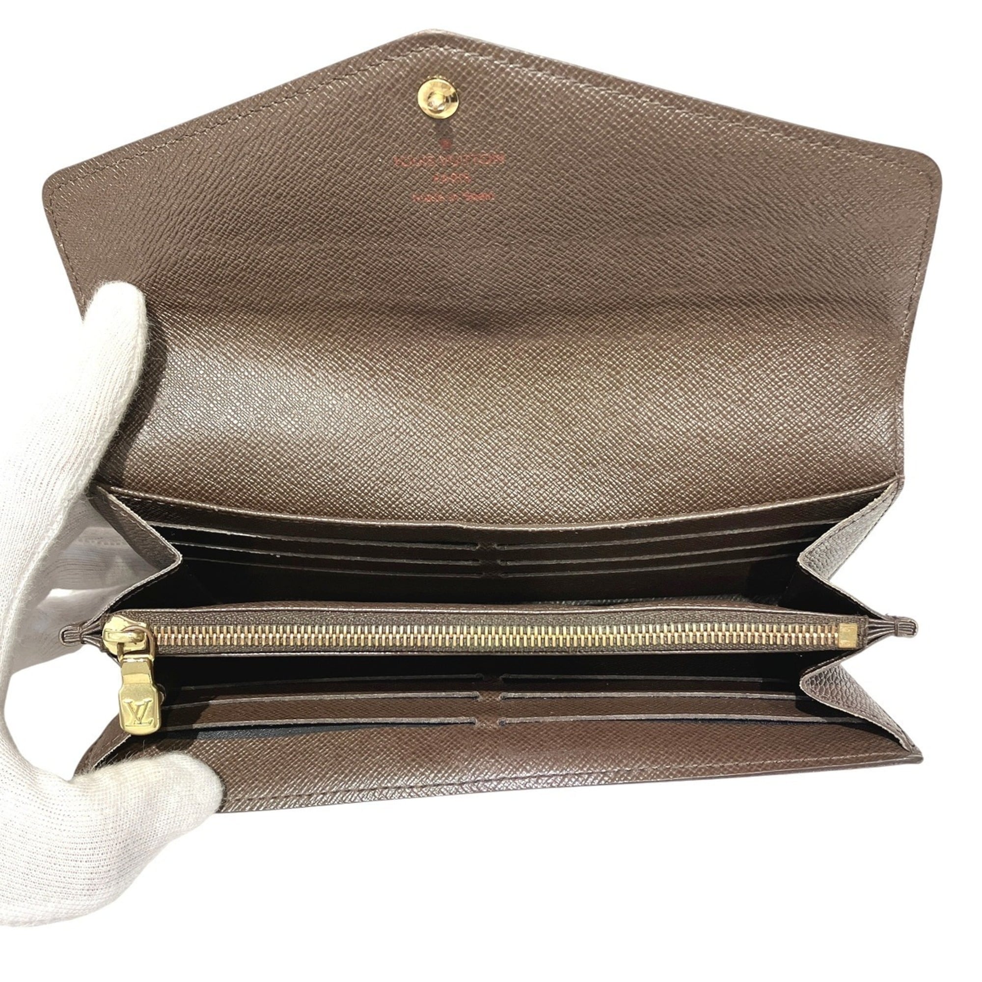 Louis Vuitton Damier Brown Damier Canvas Long Wallet (Bi-Fold) (Pre-Owned)