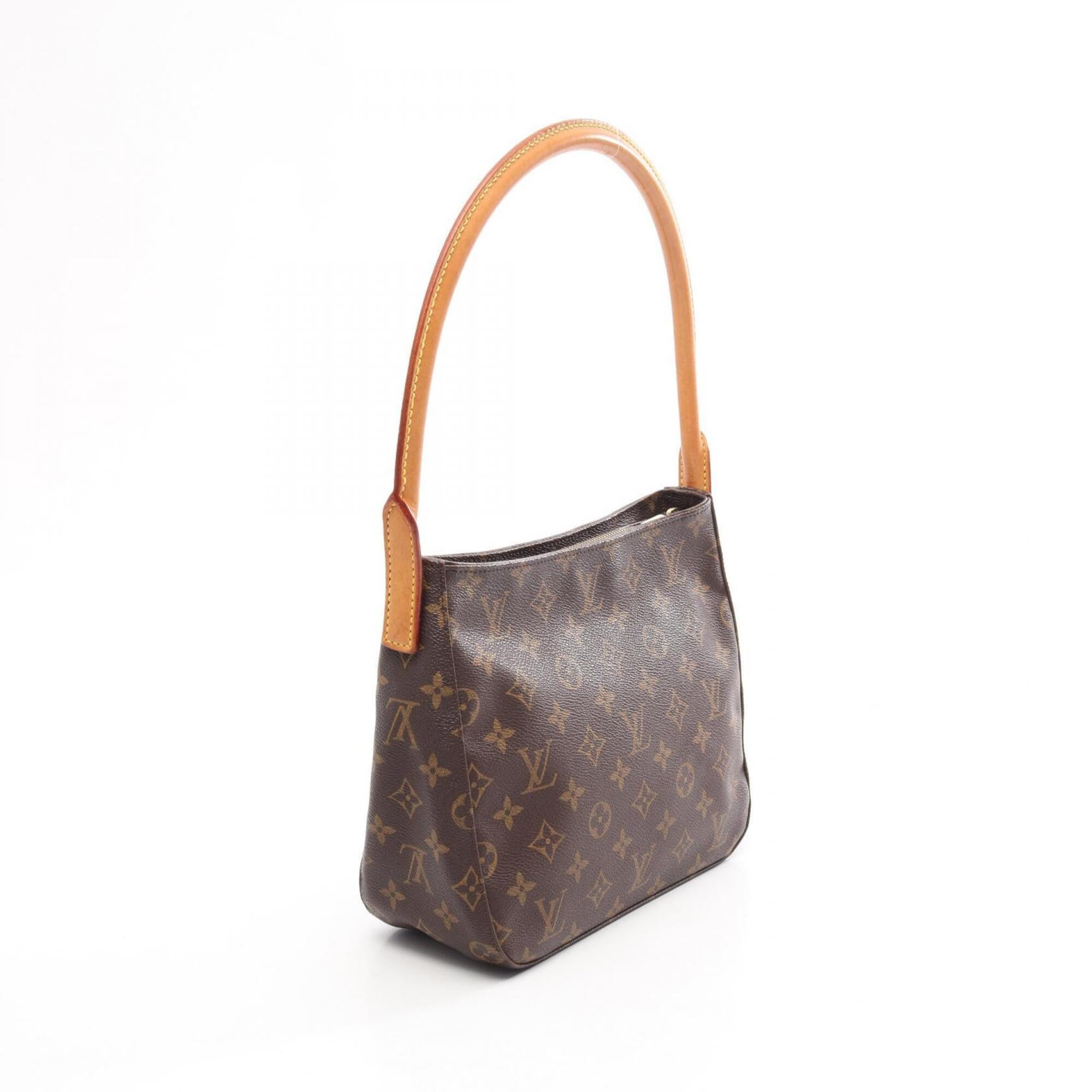 Louis Vuitton Brown Pvc Coated Canvas Leather Handbag Shoulder Bag (Pre-Owned)