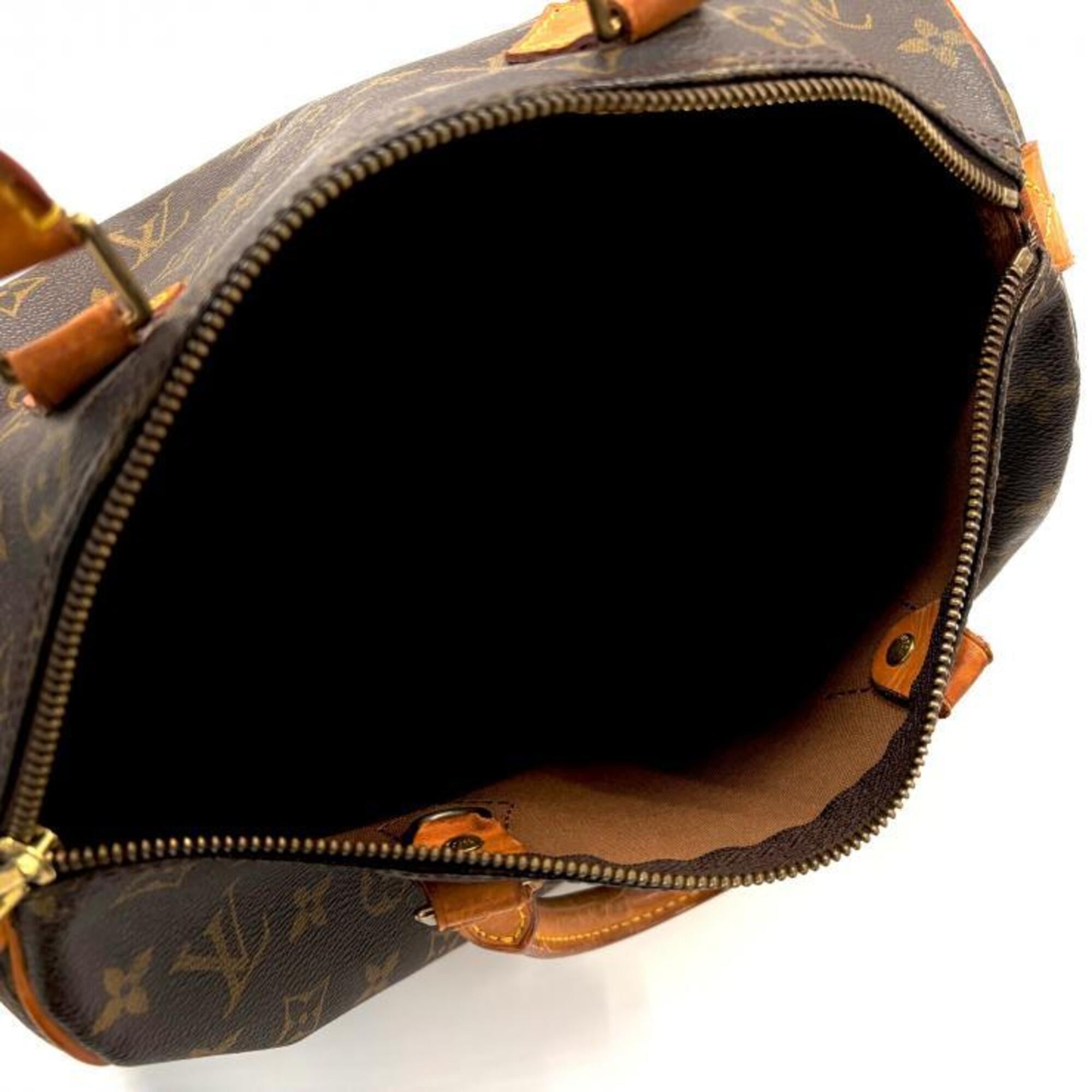 Louis Vuitton Beige Brown Monogram Handbag (Pre-Owned)