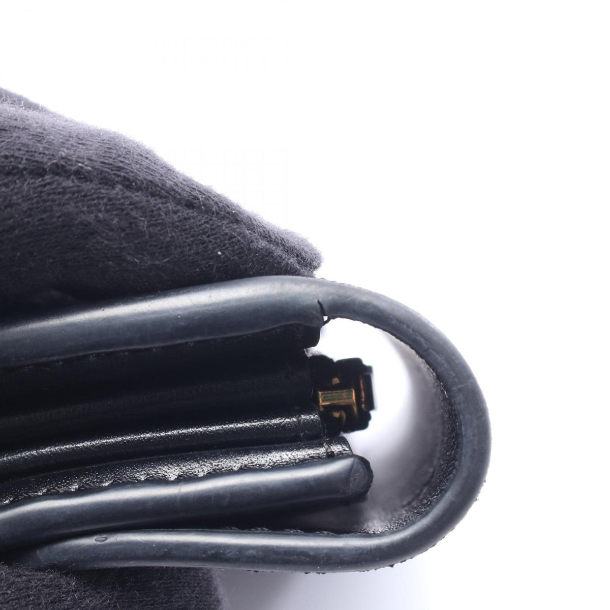 Celine Black Leather Long Wallet (Bi-Fold) (Pre-Owned)
