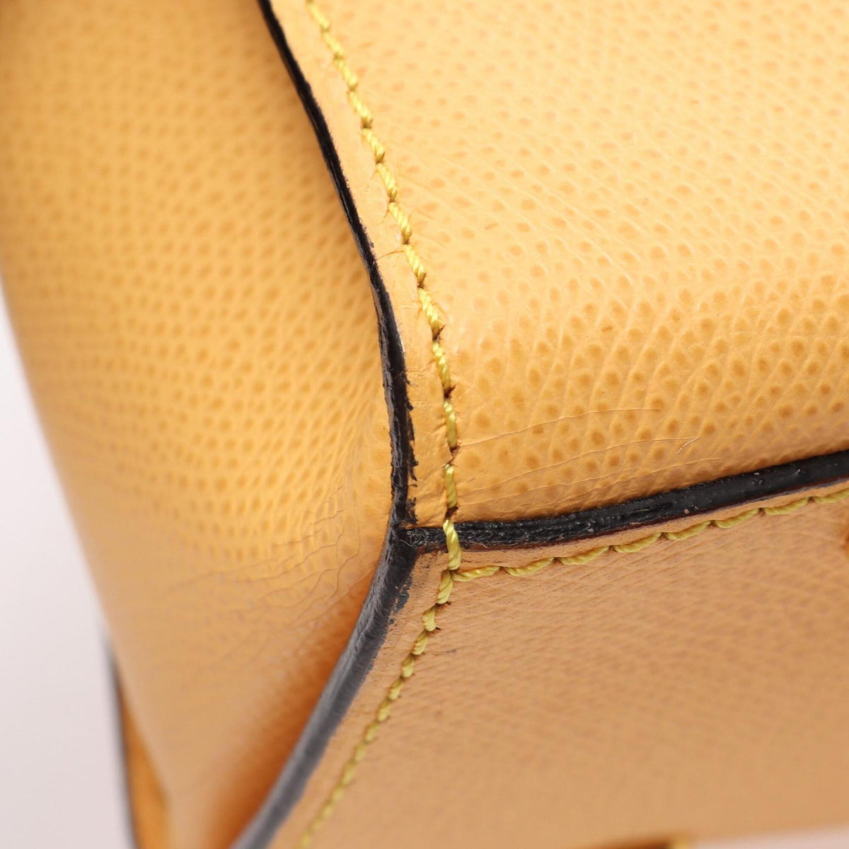 Celine Yellow Leather Handbag (Pre-Owned)