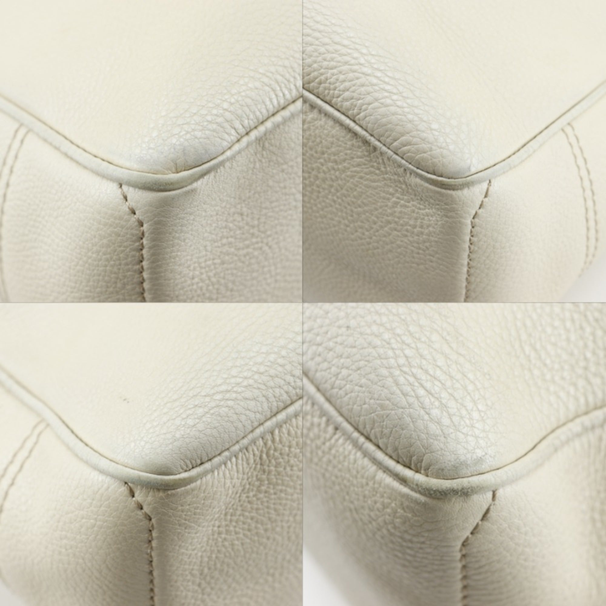 Celine Ivory Leather Handbag (Pre-Owned)