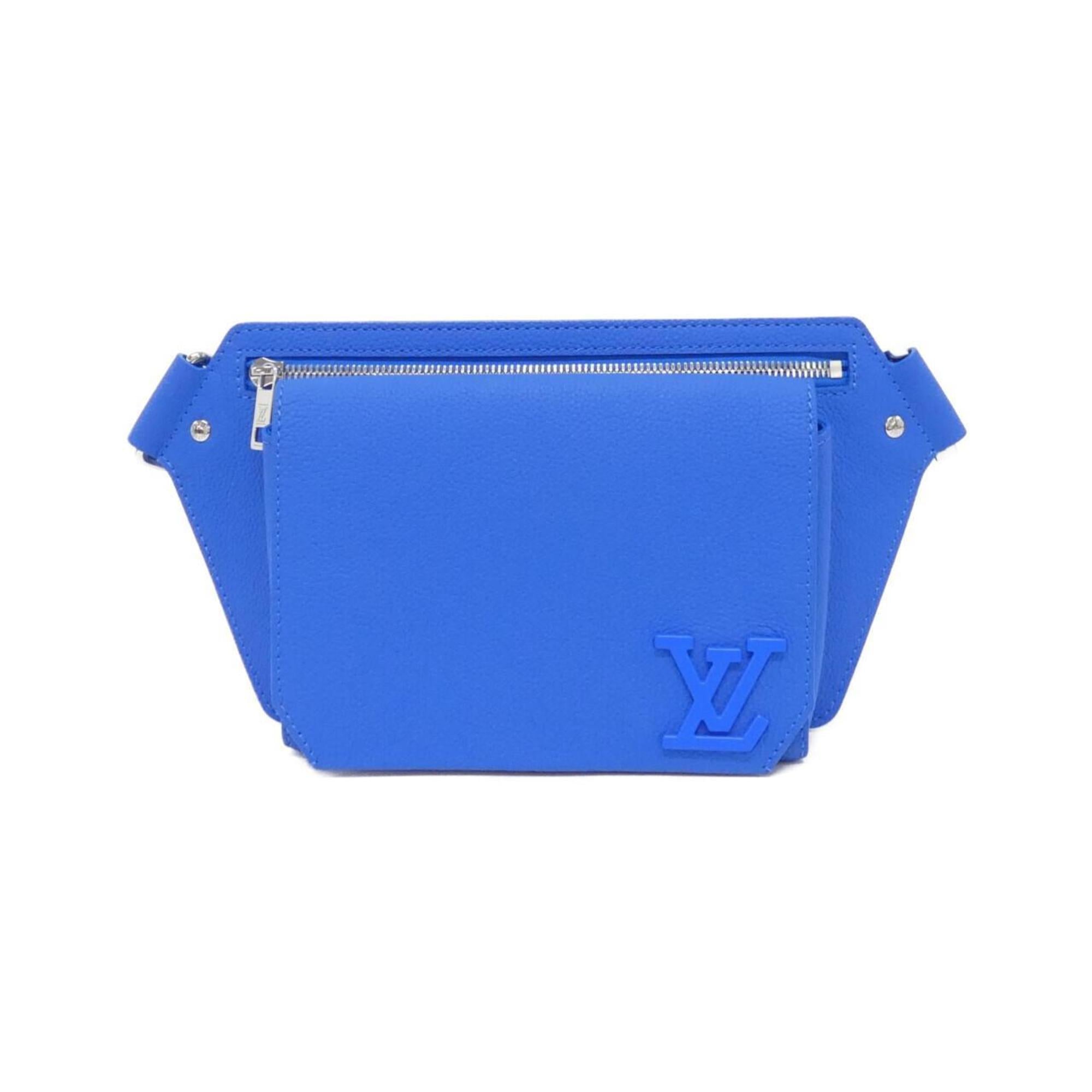 Louis Vuitton Blue Leather Shoulder Bag (Pre-Owned)