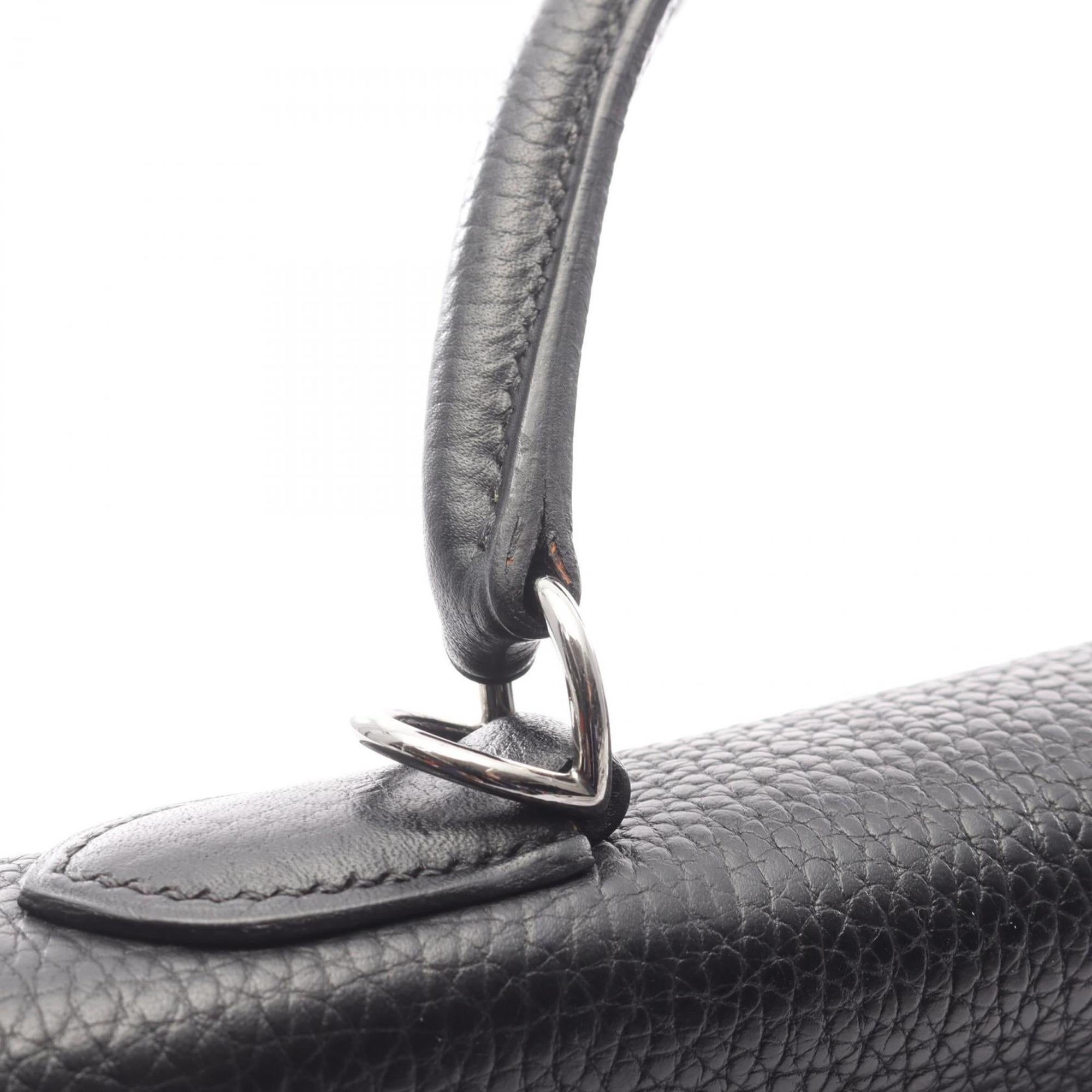 Hermes Black Togo Leather Handbag (Pre-Owned)