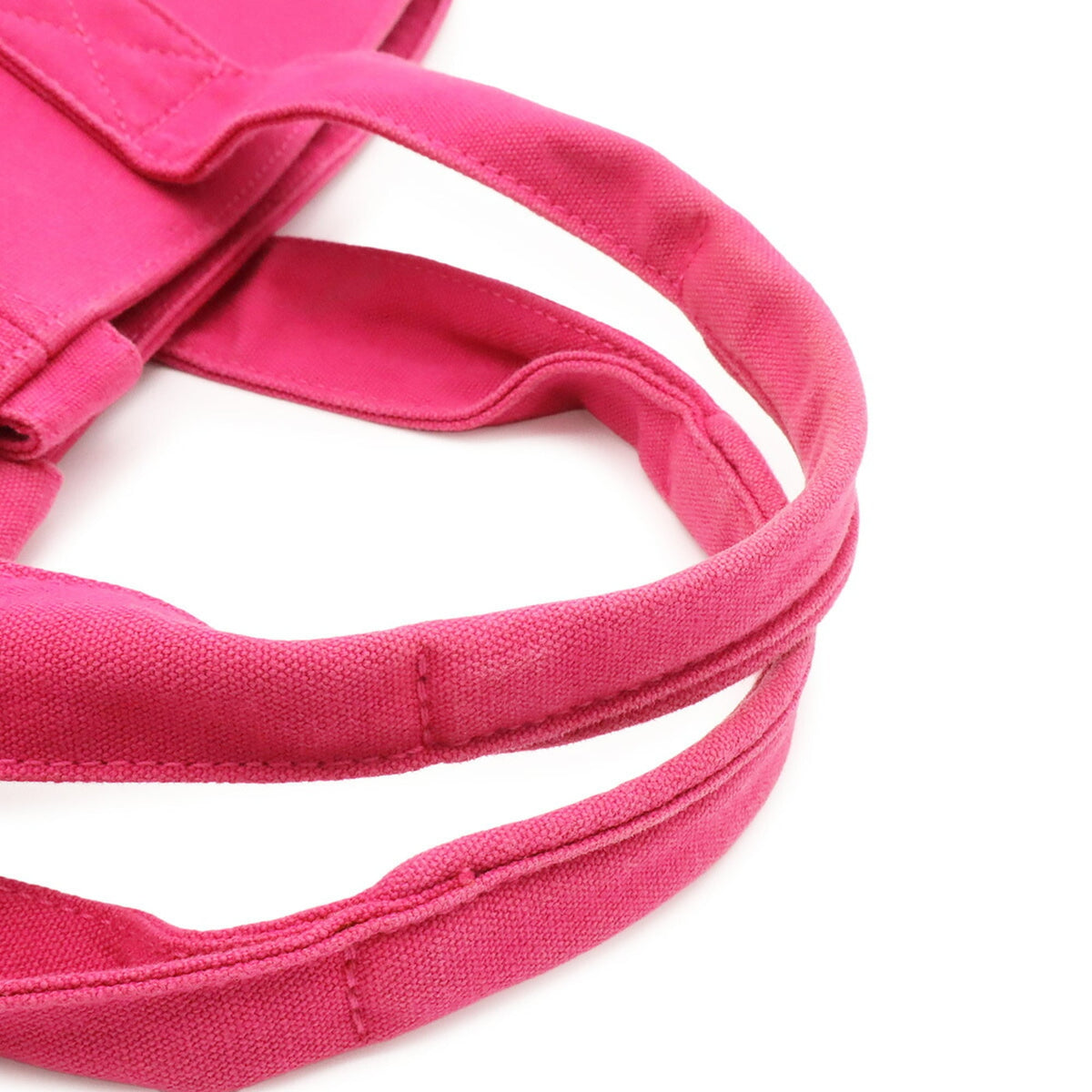Hermes Fuchsia Canvas Handbag Tote Bag (Pre-Owned)