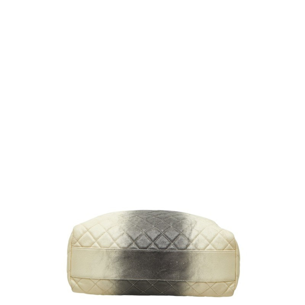 Chanel Black Ivory Grained Calfskin Shoulder Bag (Pre-Owned)