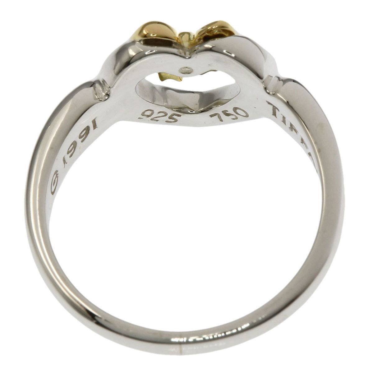 Tiffany Yellow Gold (18K) Silver Band Ring (Pre-Owned)