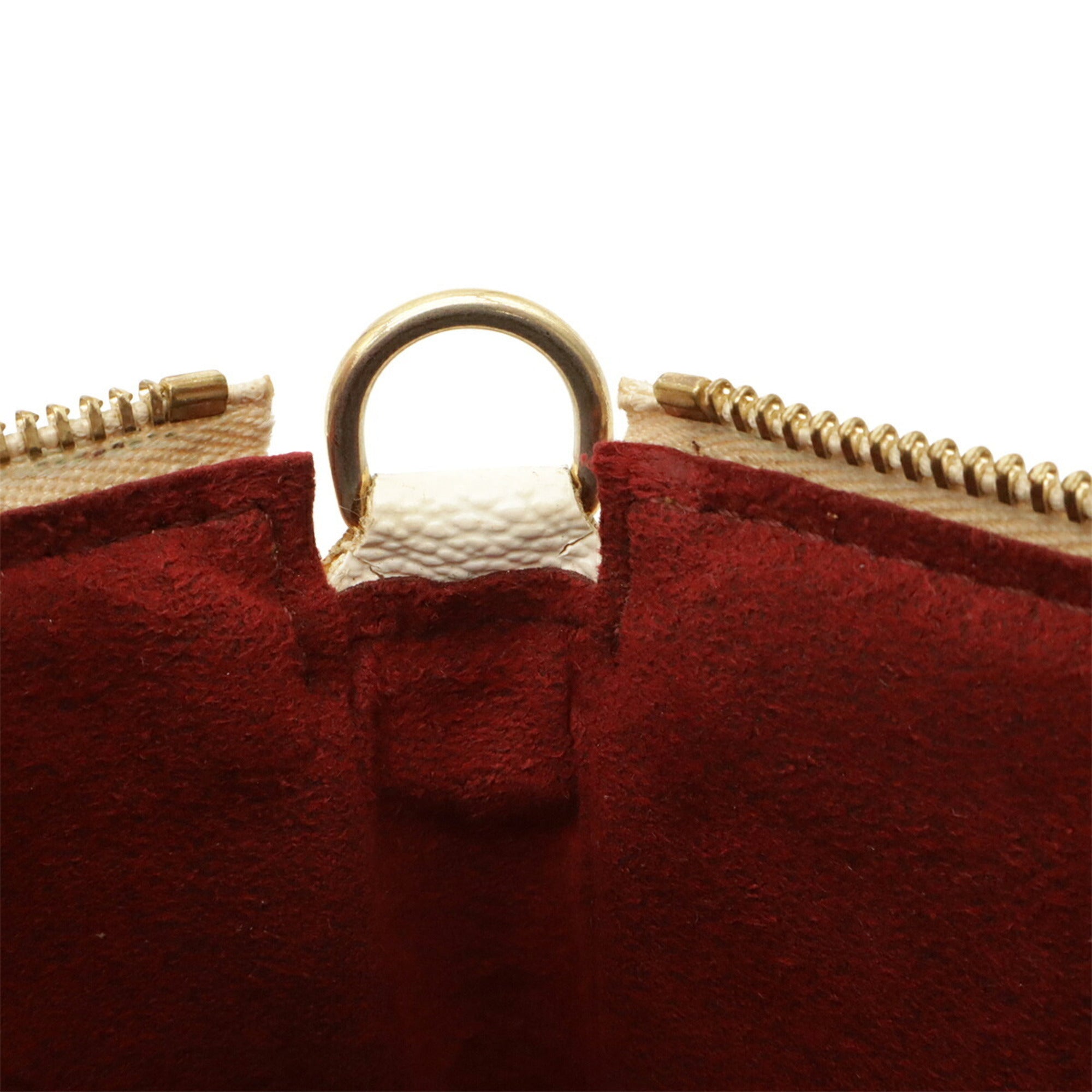 Louis Vuitton Blanc Monogram Canvas Pochette Pouch (Pre-Owned)