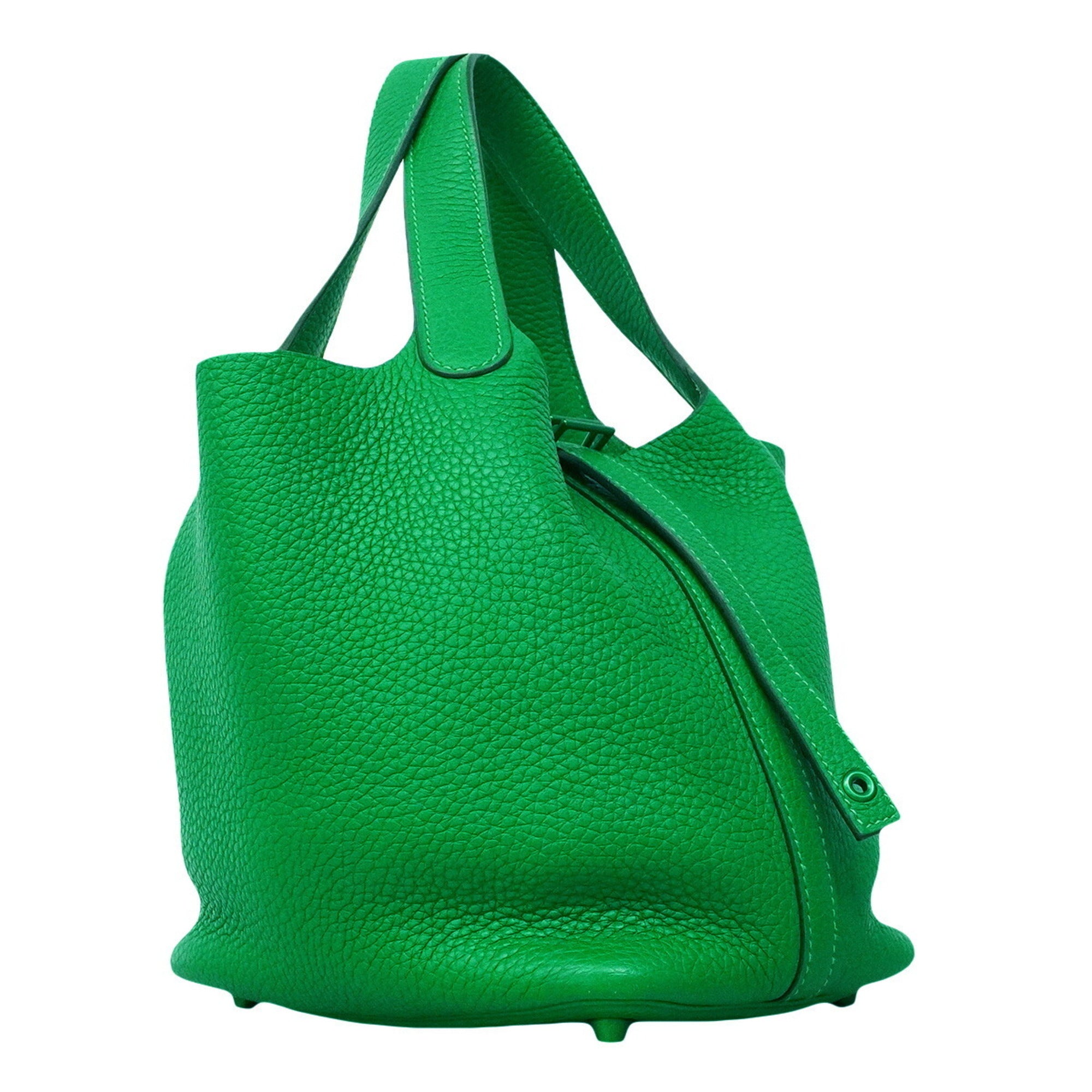Hermes Bambou Taurillon Clemence Leather Handbag (Pre-Owned)