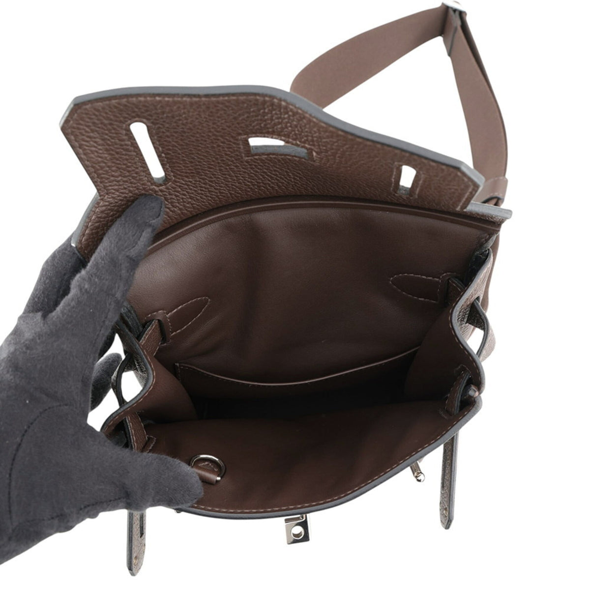 Hermes Kelly Cacao Togo Leather Sling Bag (Pre-Owned)