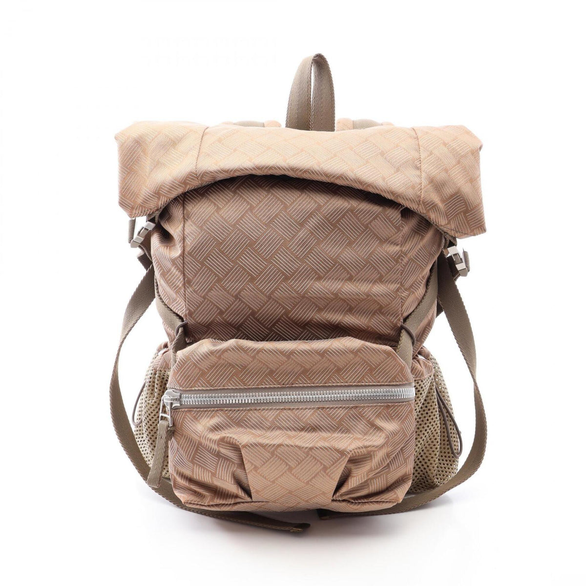 Bottega Veneta Brown Nylon Backpack (Pre-Owned)