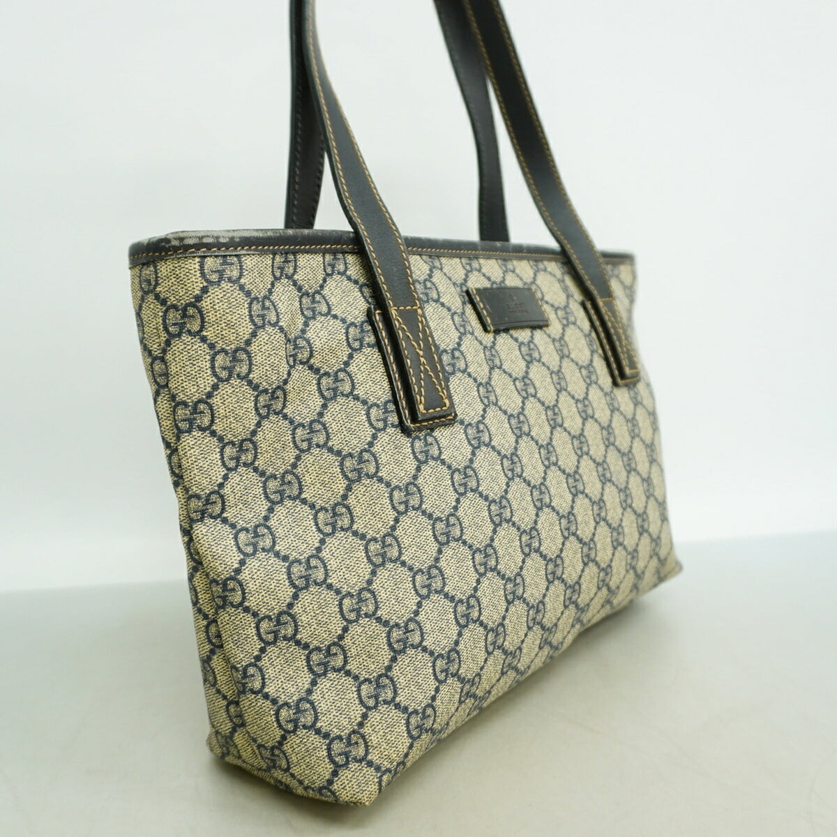 Gucci Navy Pvc Tote Bag (Pre-Owned)