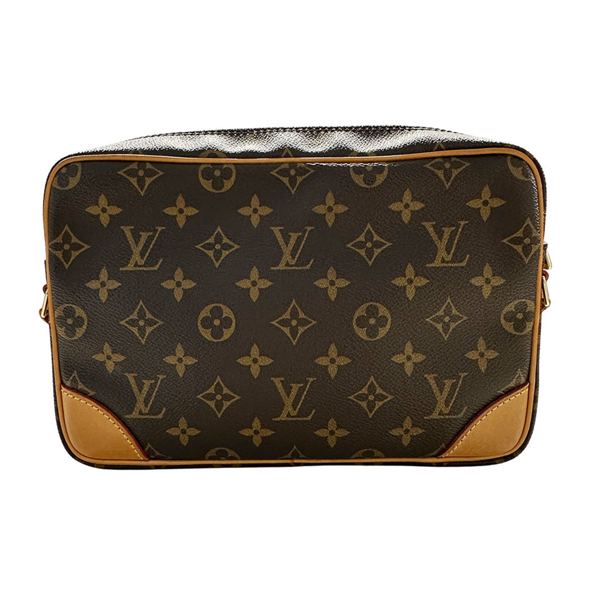 Louis Vuitton Brown Monogram Canvas Handbag Shoulder Bag (Pre-Owned)