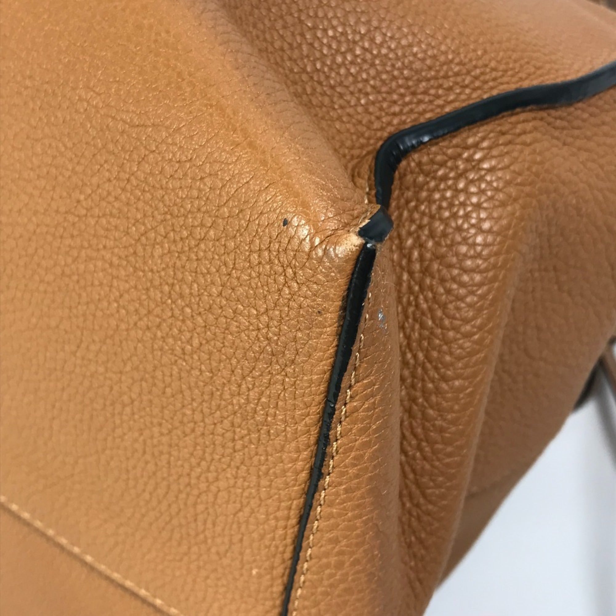 Loewe Brown Camel Leather Shoulder Bag Tote Bag (Pre-Owned)