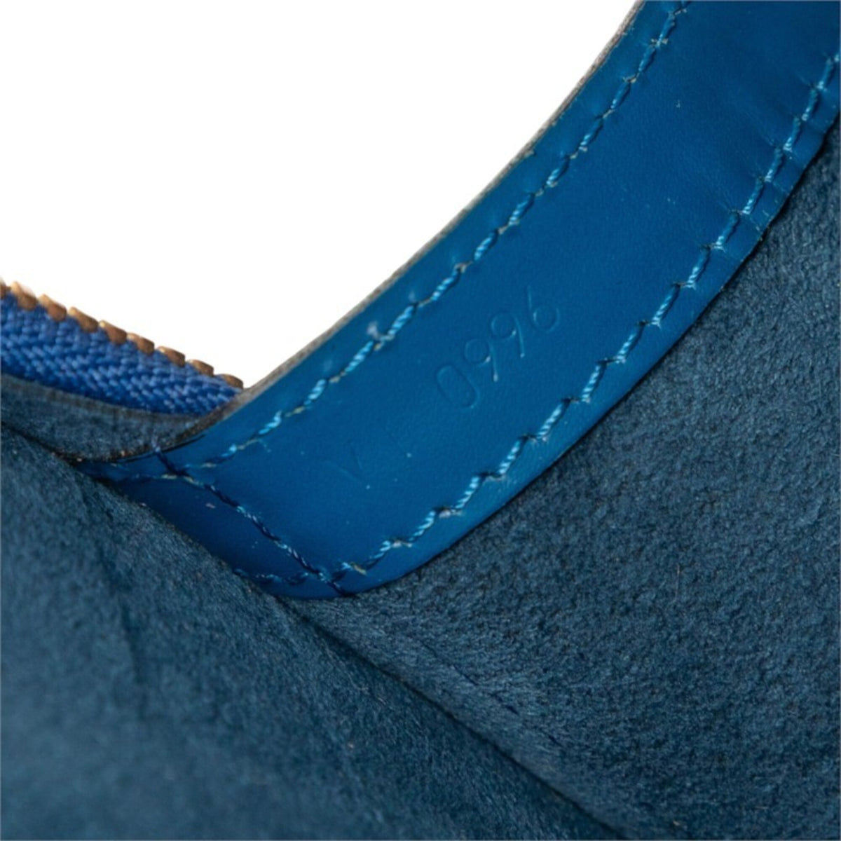 Louis Vuitton Toledo Blue Leather Handbag Tote Bag (Pre-Owned)