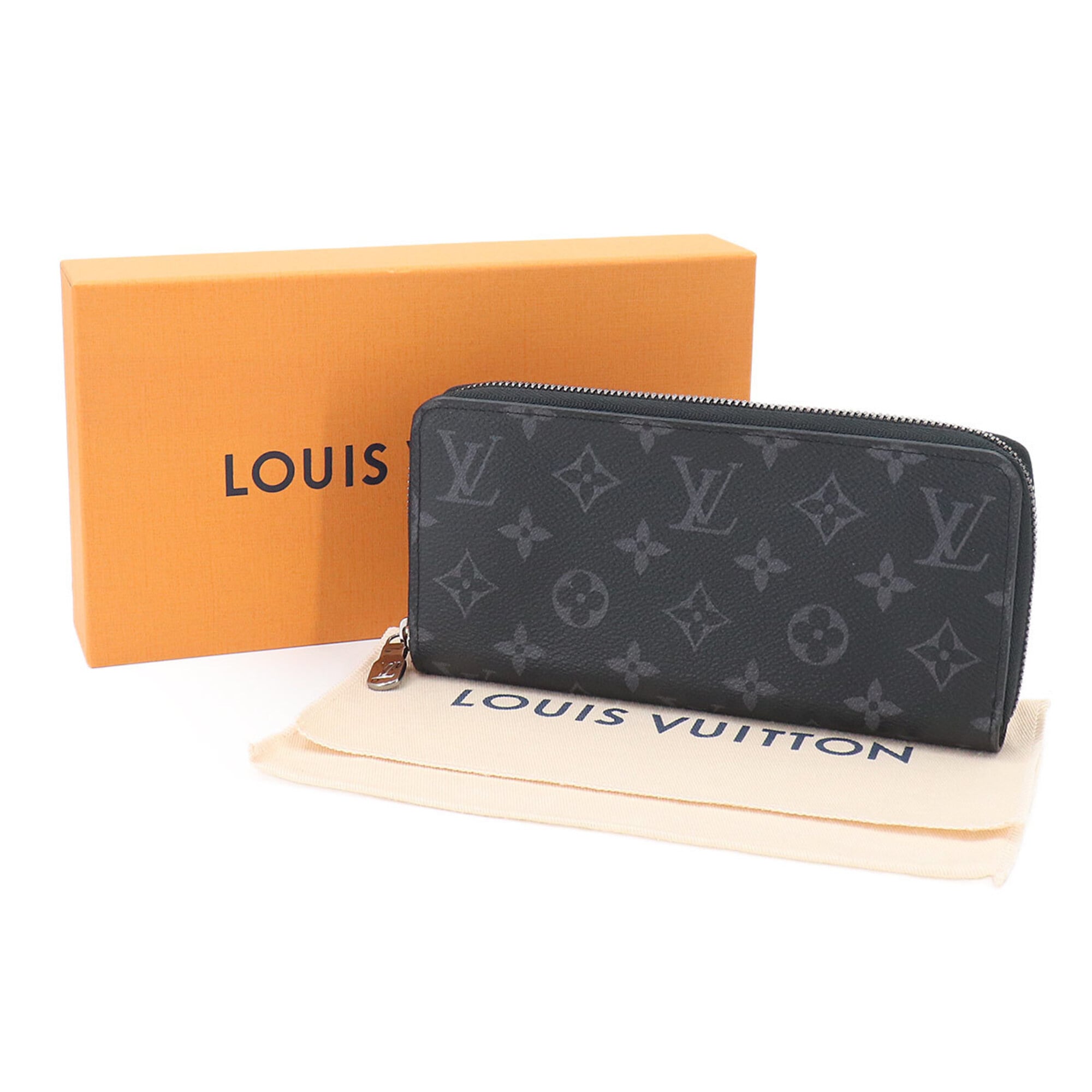 Louis Vuitton Monogram Eclipse Monogram Eclipse Monogram Eclipse Long Wallet (Bi-Fold) (Pre-Owned)