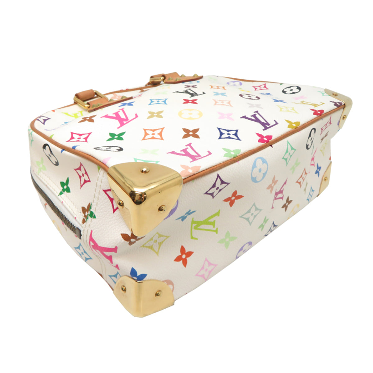 Louis Vuitton Blanc White Monogram Multicolore Handbag (Pre-Owned)