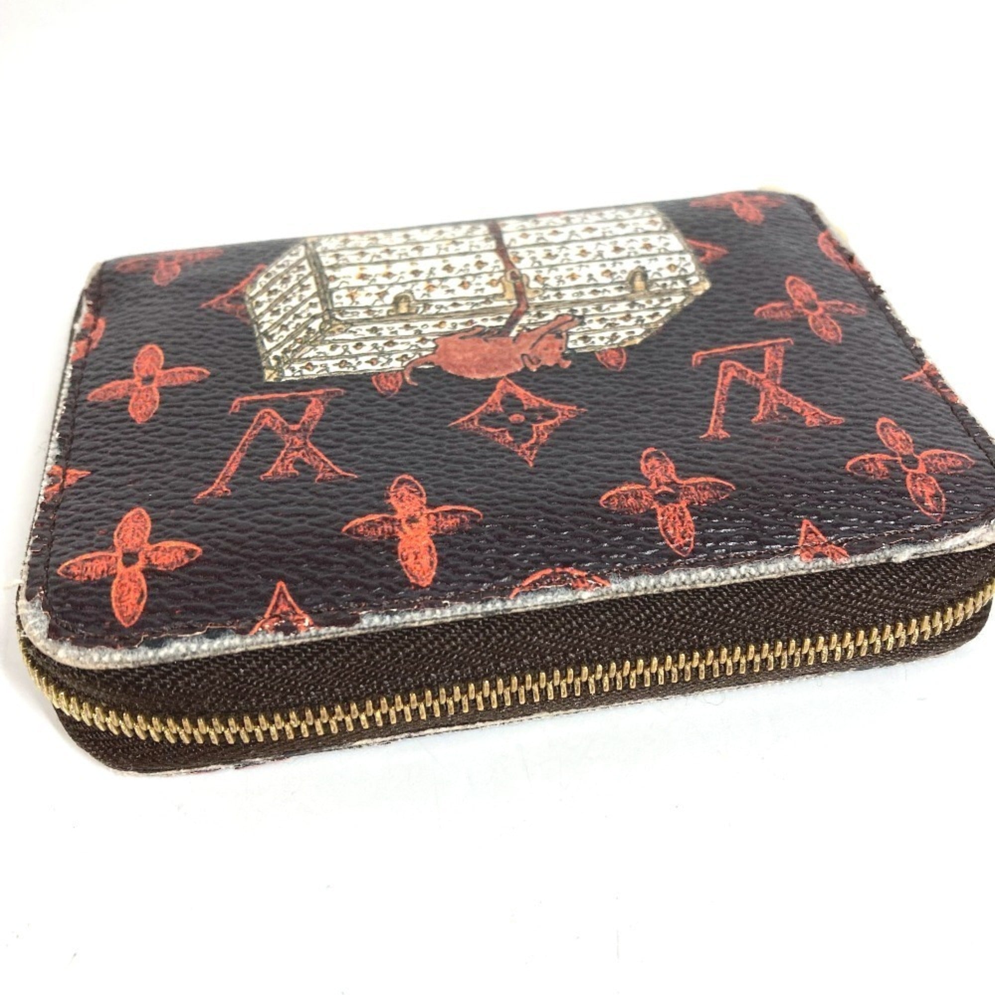 Louis Vuitton Brown Orange Monogram Coin Purse/Coin Case (Pre-Owned)