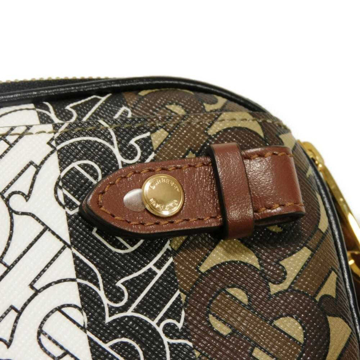 Burberry Brown Canvas Shoulder Bag (Pre-Owned)