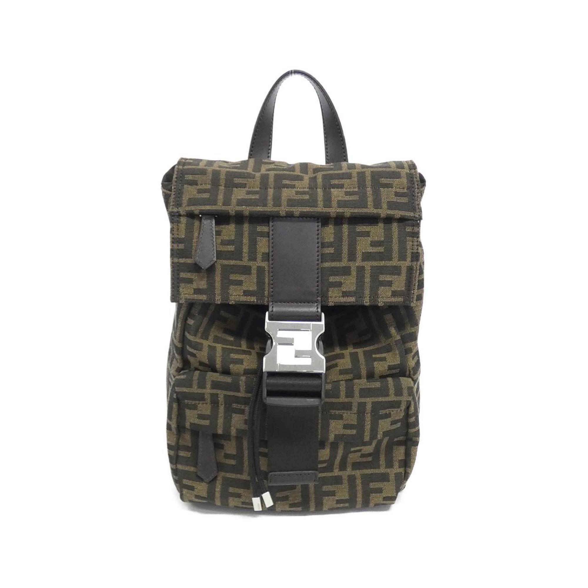 Fendi Polyurethane Polyester Cotton Leather Backpack (Pre-Owned)