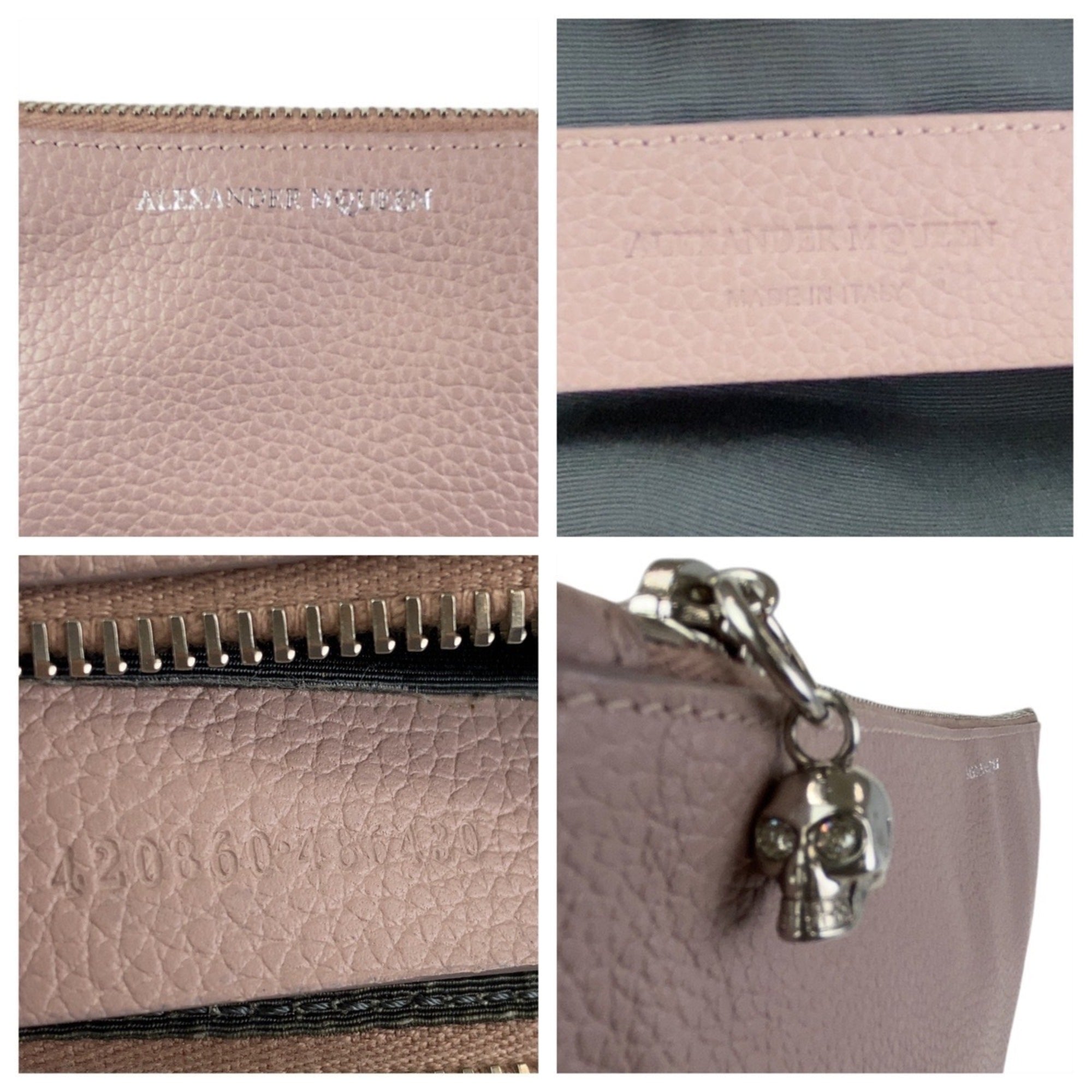 Alexander Mcqueen Pink Leather Clutch Bag (Pre-Owned)