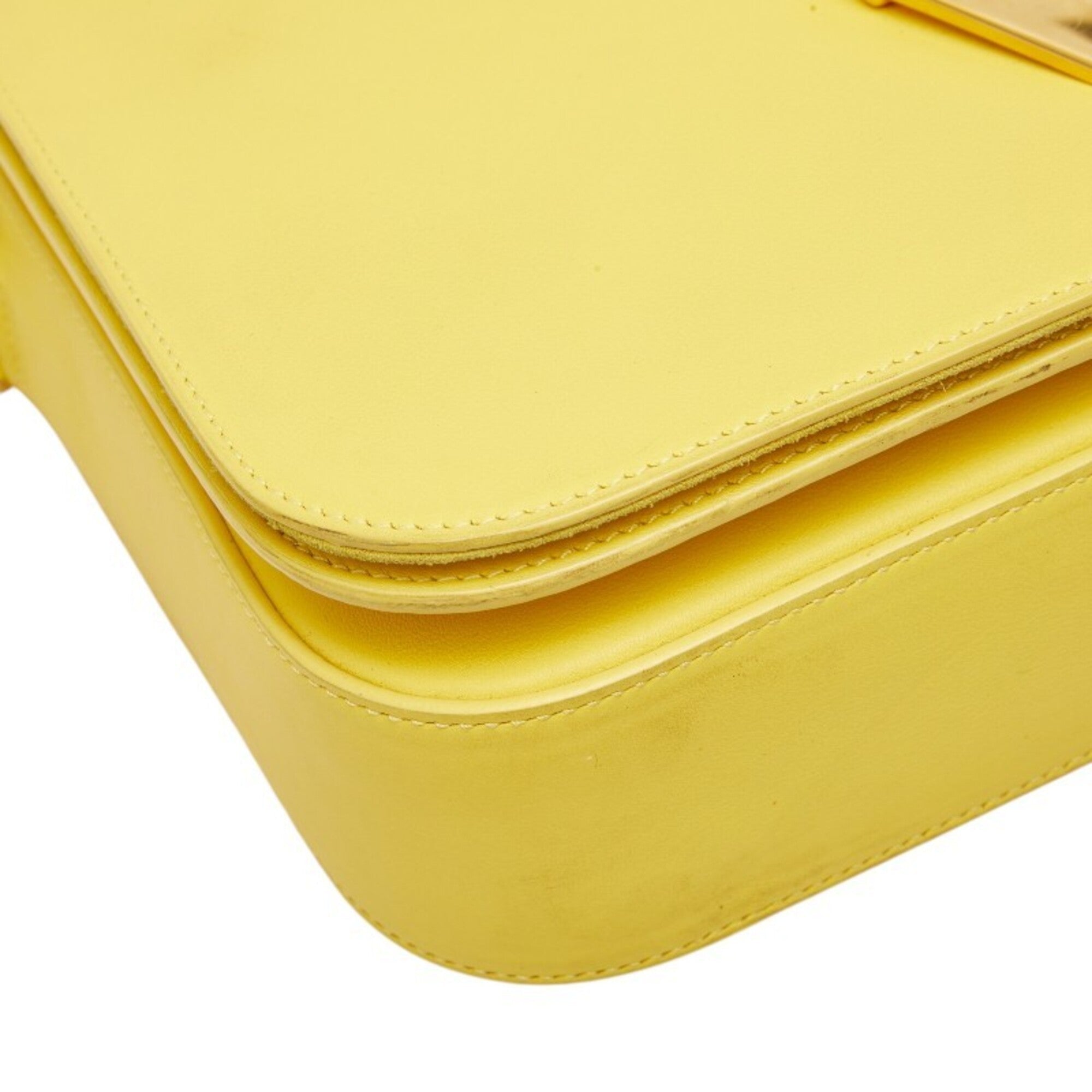Saint Laurent Yellow Leather Shoulder Bag (Pre-Owned)