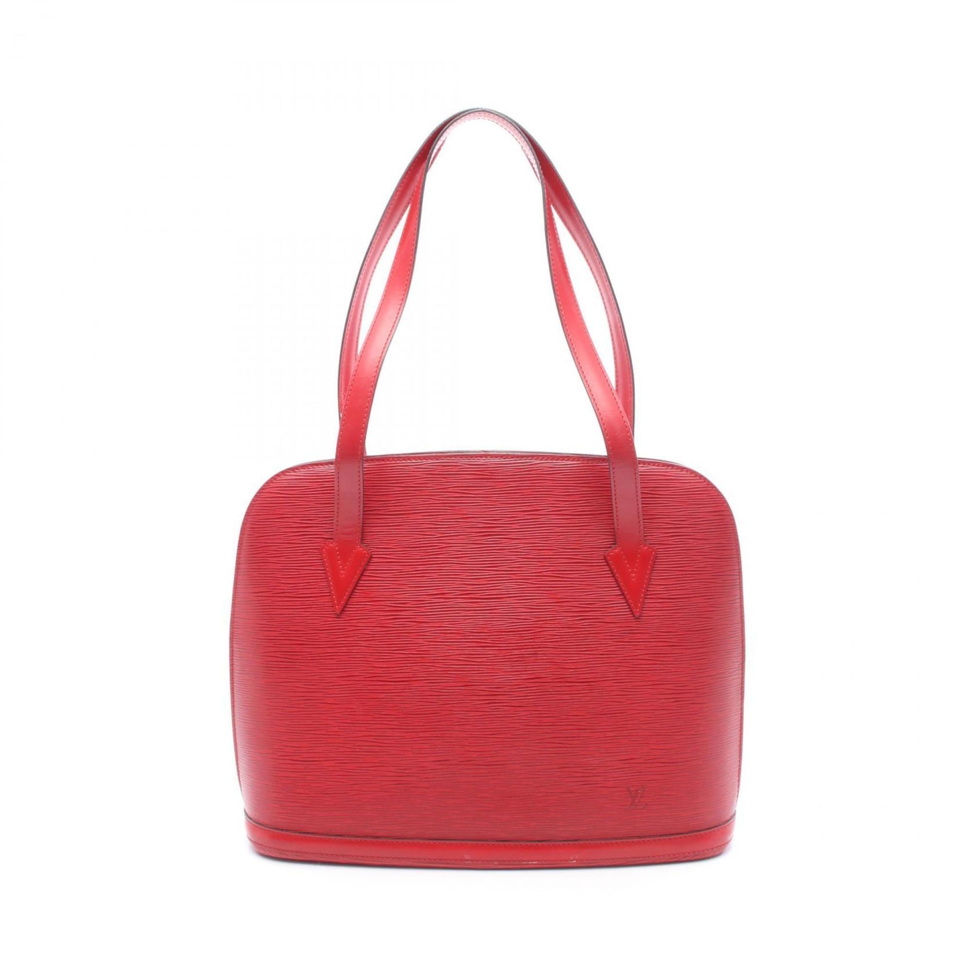 Louis Vuitton Castilian Red Red Color Leather Shoulder Bag (Pre-Owned)
