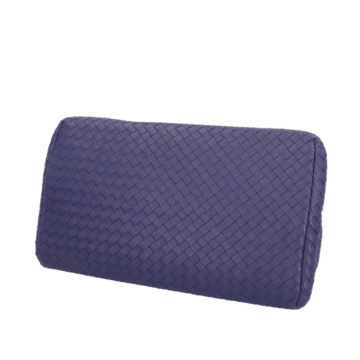 Bottega Veneta Purple Leather Handbag Tote Bag (Pre-Owned)