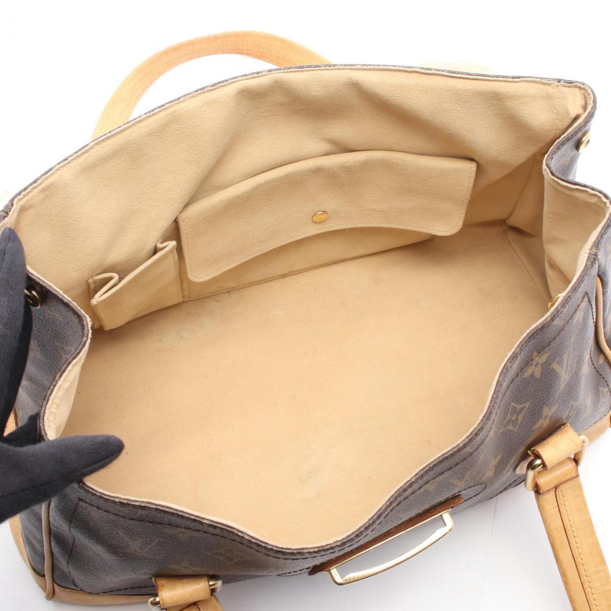Louis Vuitton Brown Coated Canvas Monogram Pvc Leather Handbag Shoulder Bag (Pre-Owned)