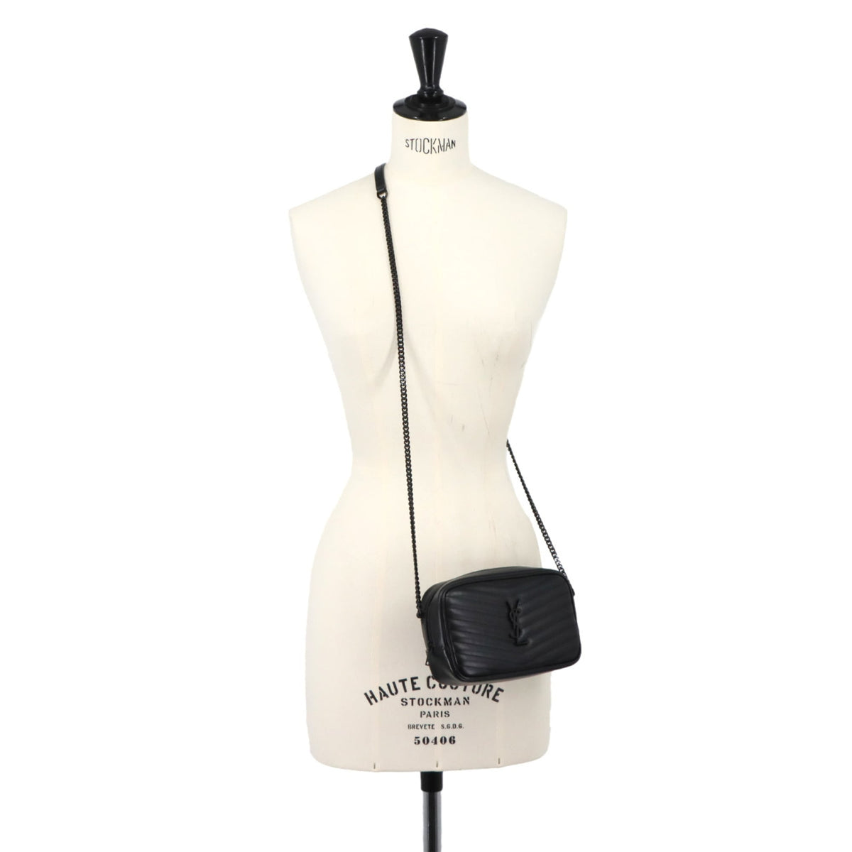 Saint Laurent Black Leather Shoulder Bag (Pre-Owned)