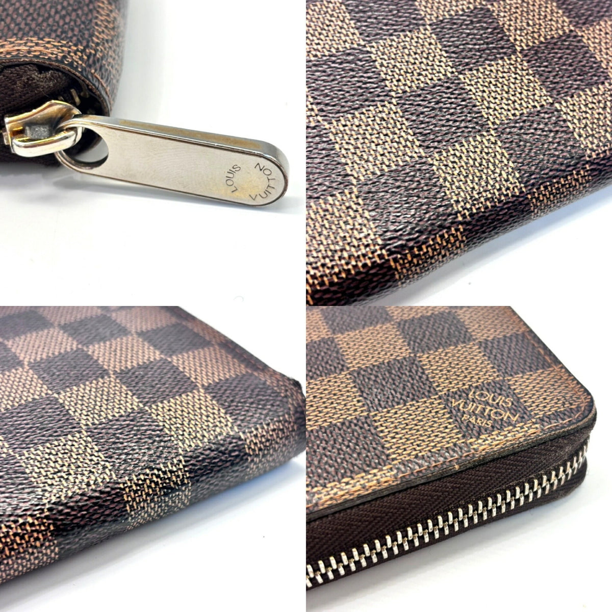 Louis Vuitton Damier Brown Damier Canvas Ebene Long Wallet (Bi-Fold) (Pre-Owned)