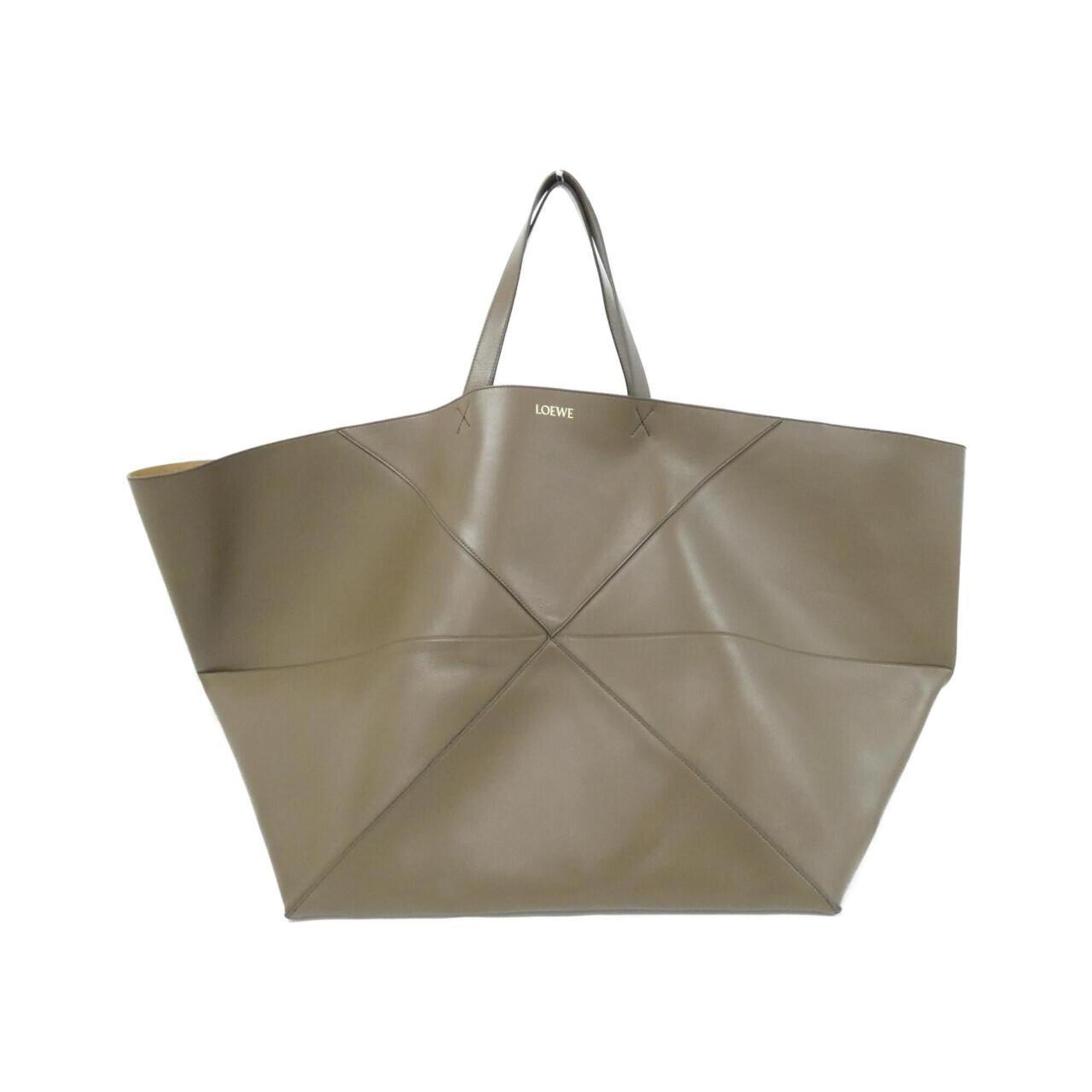 Loewe Brown Leather Handbag Tote Bag (Pre-Owned)